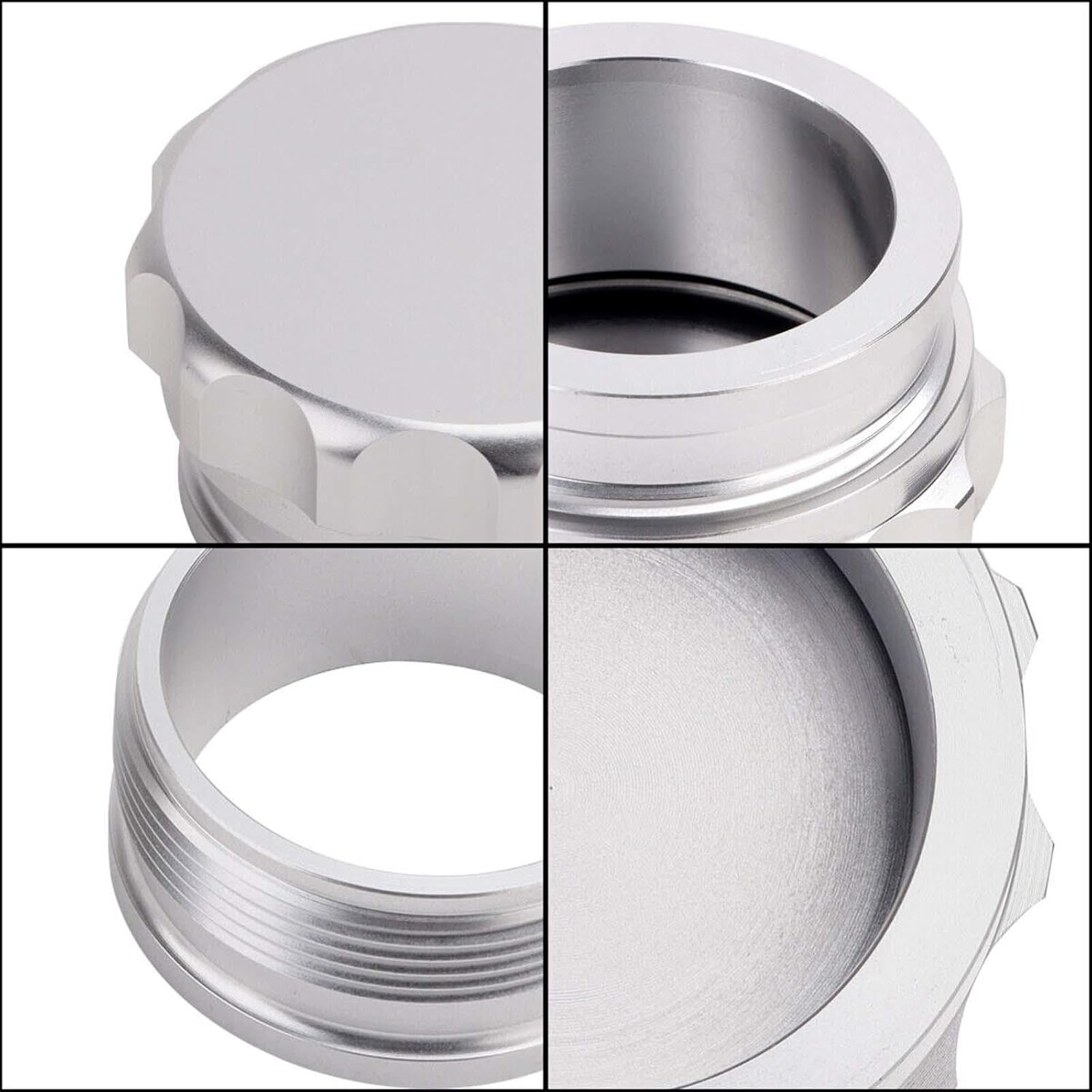 Magideal Weld on Filler Neck Cap Easy to Install Aluminum Alloy Automotive Accessories Universal Durable Oil Fuel Tank Cap Replace Parts, 1Inch image number 4