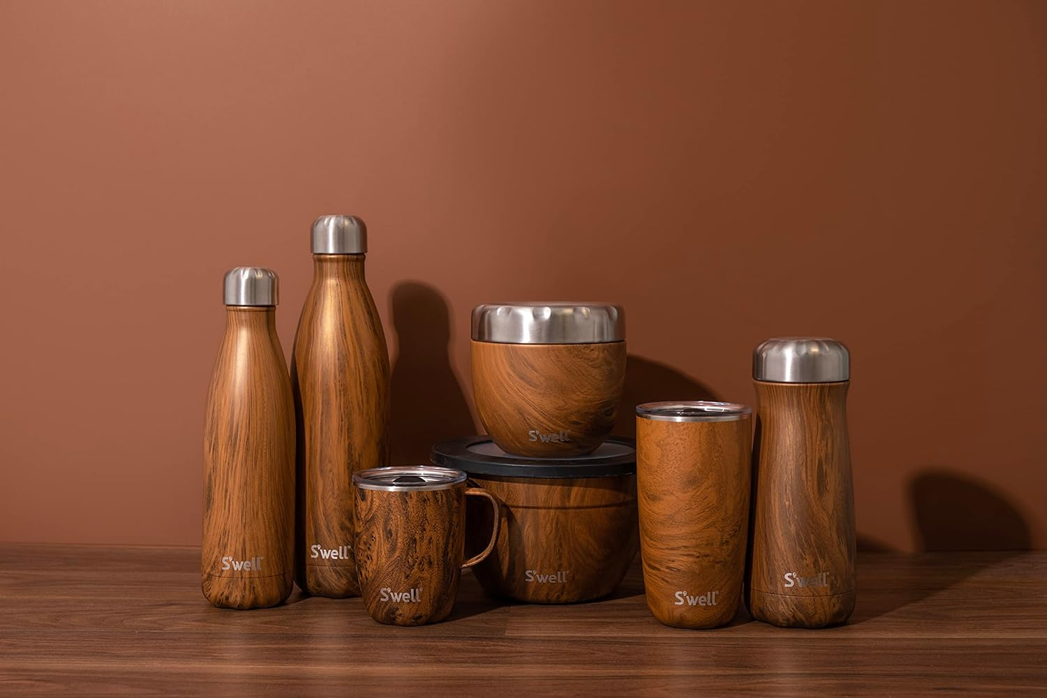 S'Well Insulated Water Bottle, Teakwood, 750 Ml Capacity image number 2