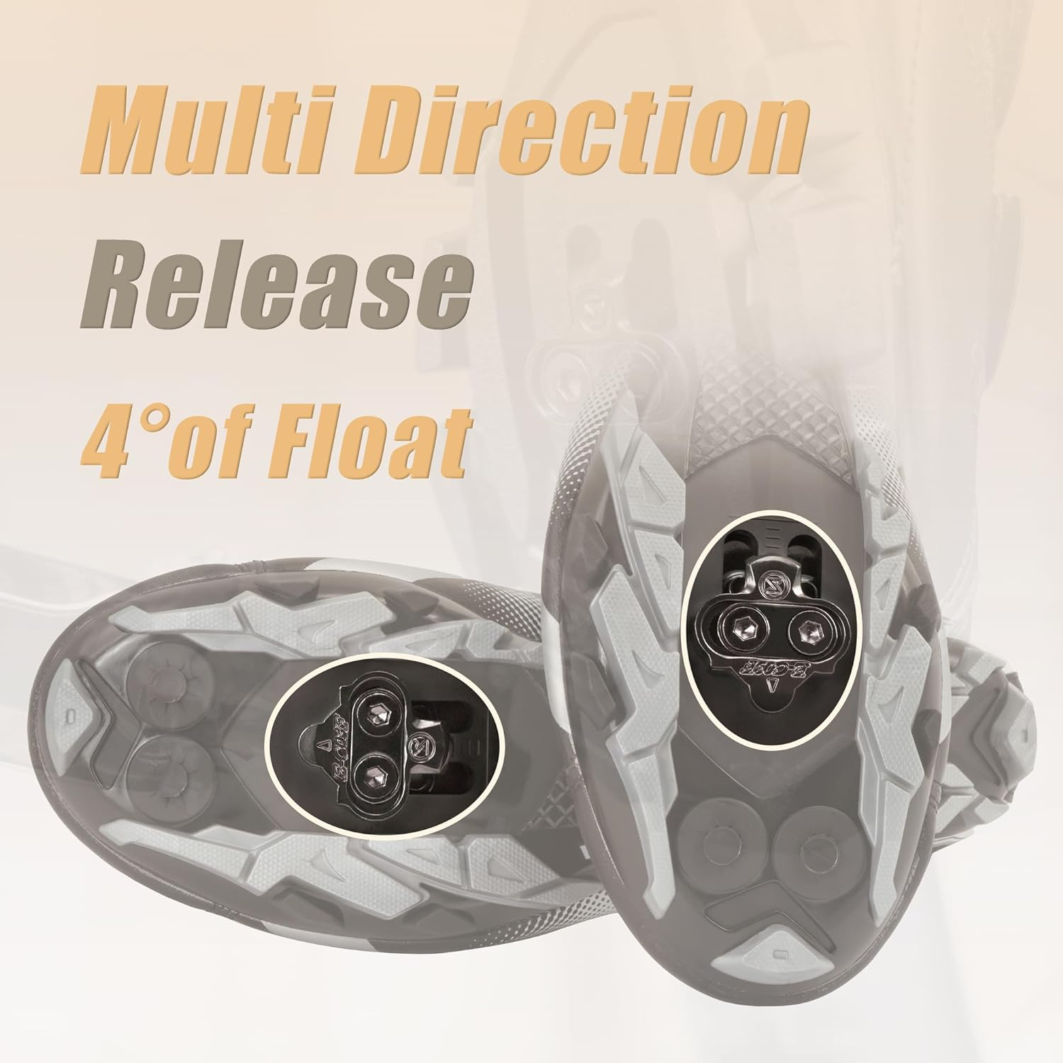 Cyclingdeal Bike Cleats Compatible with Shimano MTB SPD Pedals SM-SH51 or SM-SH56 - for Indoor Cycling Spinning & Mountain Bicycle Shoes - Single-Release 12&deg; Float or Multi-Release 4&deg; Float