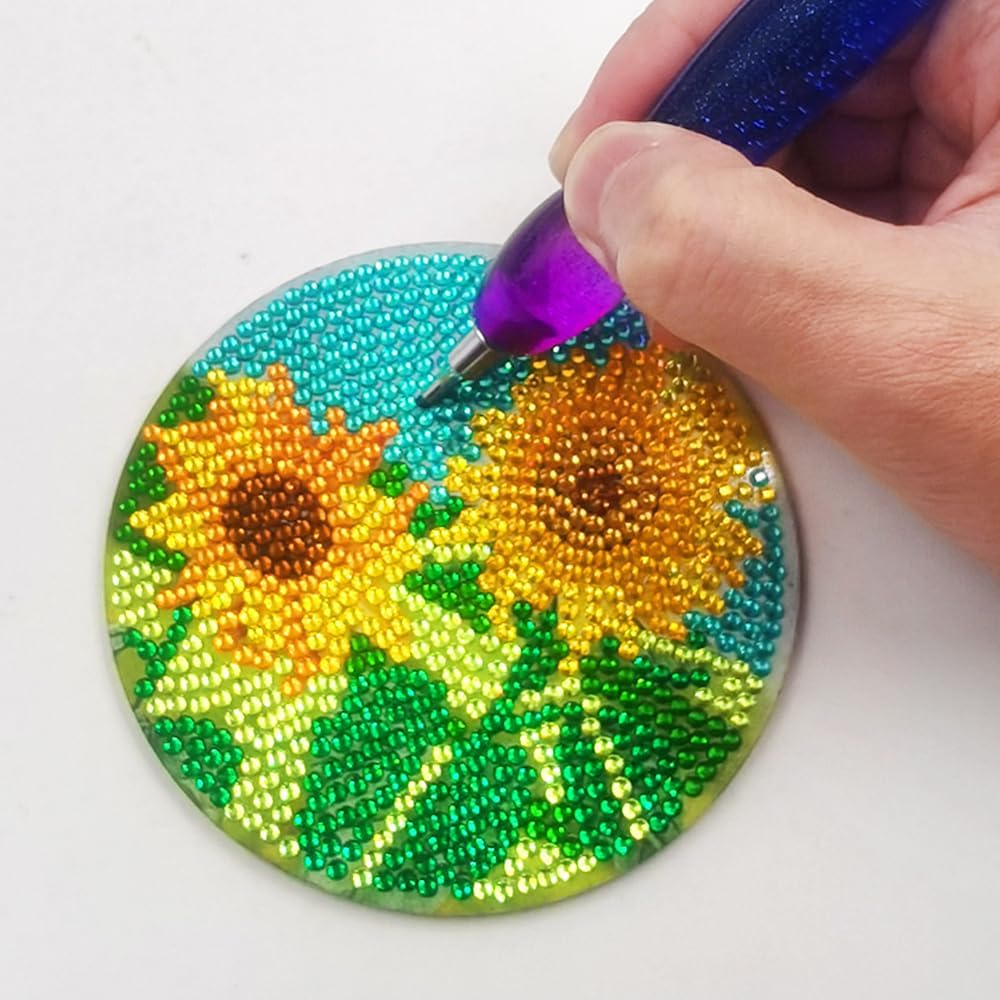 24 Pcs Diamond Paint Pens Kits, Screw Thread Tips Diamond Paint Pen 5D Diamond Paint Accessories Tools for DIY Craft image number 2