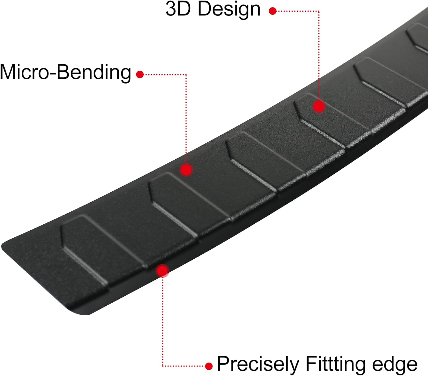 Hugeek Rear Bumper Protector for Mazda 2017-2025 CX5 CX-5 Car Accessories ABS Plastic Material Matte Black Resistant Trunk Door Entry Guards image number 4