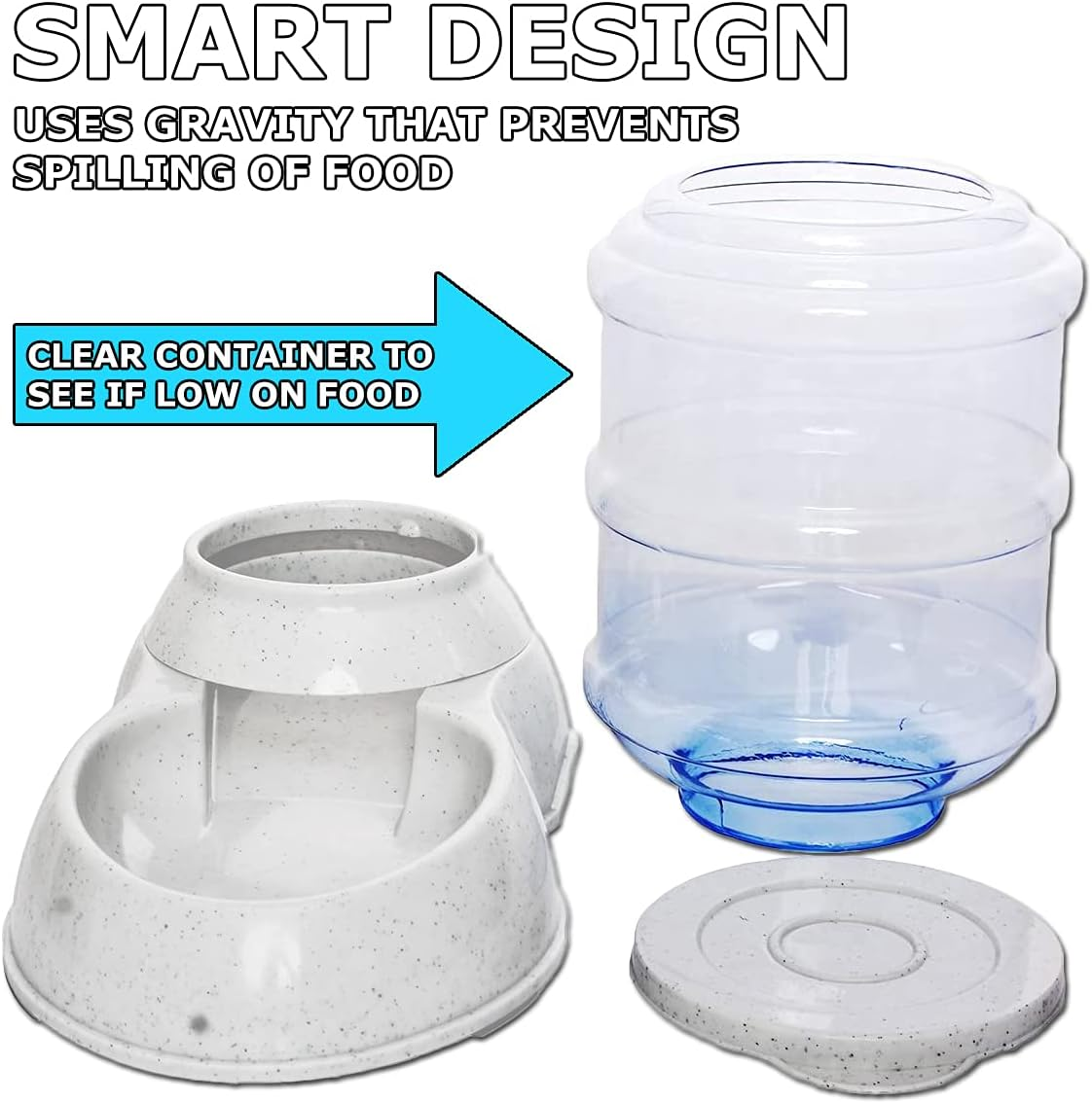 Vaygway Self Dispensing Pet Feeder &ndash; Automatic Gravity Dog Cat Feeder &ndash; Dry Food Dispenser Gravity Feeder &ndash; Automatic Pet Feeder Cat Feeder - Pet Feeder image number 6