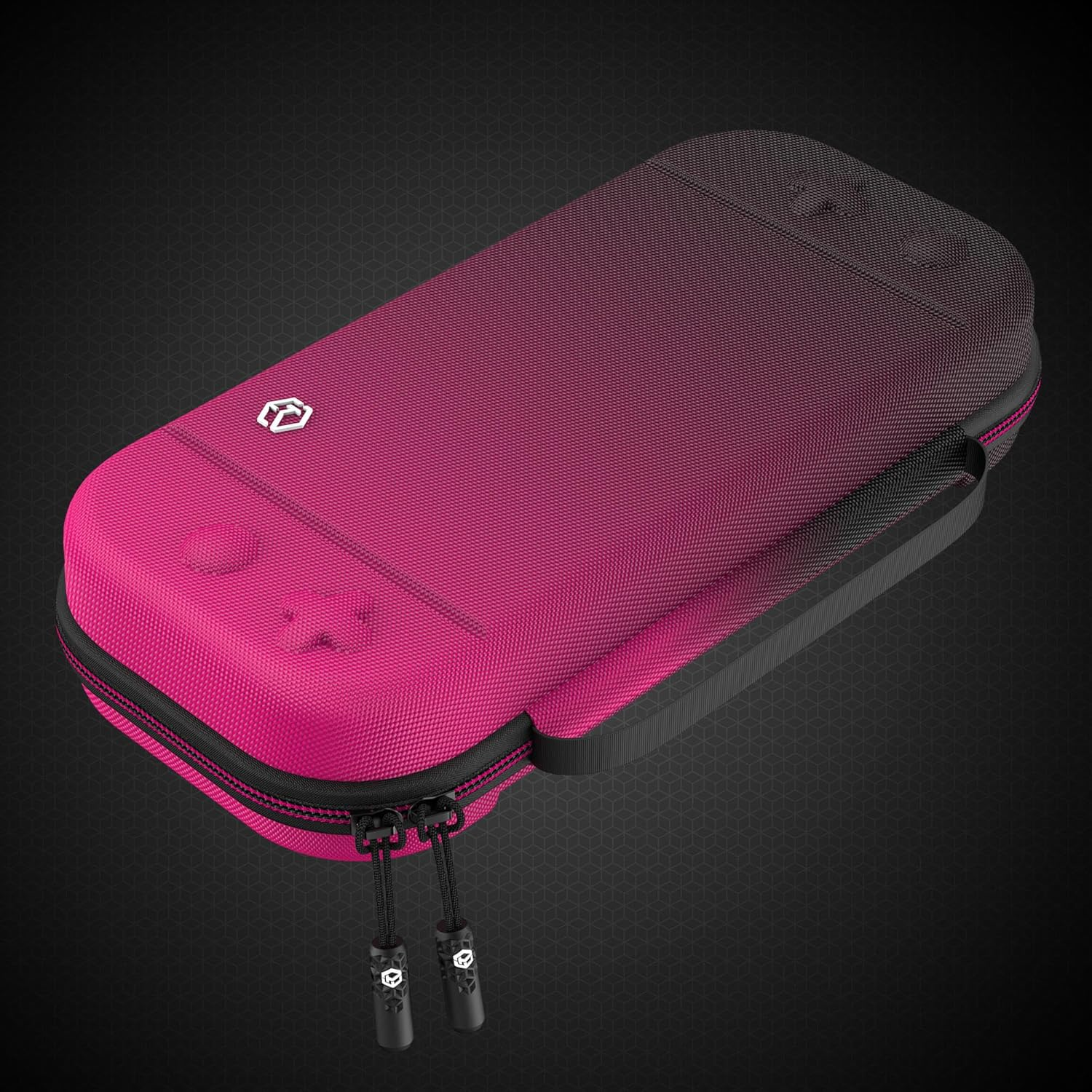 Powerwave Premium Carry Case Midnight Ruby for Nintendo Switch 2, Durable Protective Hard Shell, 30 Game Cartridge Slots, Mesh Pocket, Portable Travel Storage Case