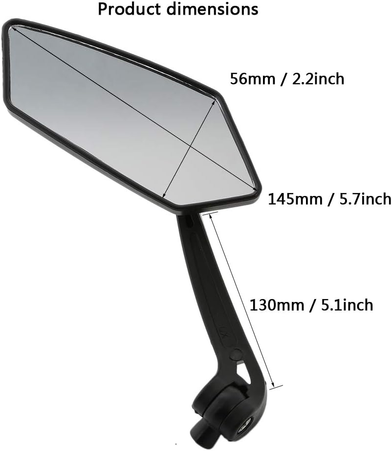 CICMOD Custom Universal Motorcycle Rearview Side Mirrors Fit Sports Bike Choppers Cruiser image number 5