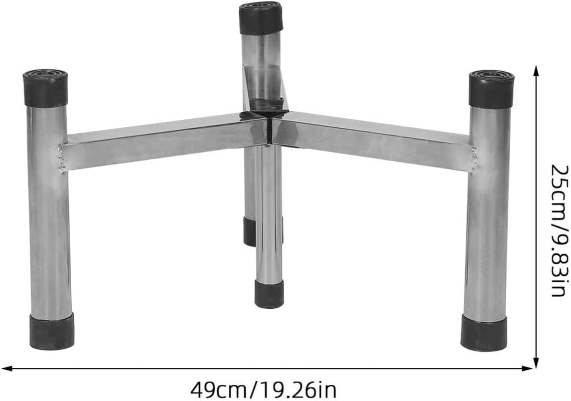 Totority Outdoor Fire Pit Support Stand Stainless Steel Stove Holder 25Cm Tripod Fire Stove Bracket Non-Skid Small for Camping Garden Cooking image number 6
