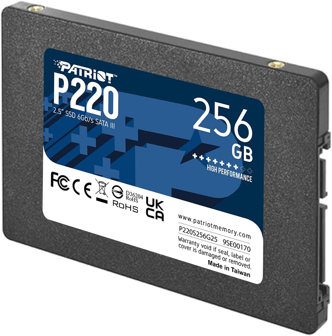 Patriot P220 256GB Internal SSD - SATA 3 2.5" - Solid State Drive - P220S256G25 image number 1