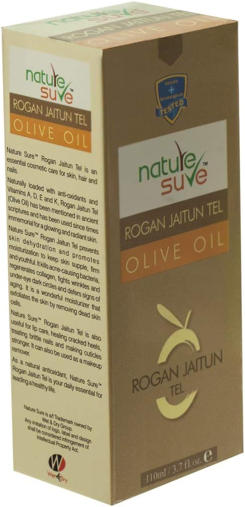 Nature Suretm Rogan Jaitun Tail (Olive Oil) - 330Ml (3X110Ml) - for Skin, Hair and Nails image number 3