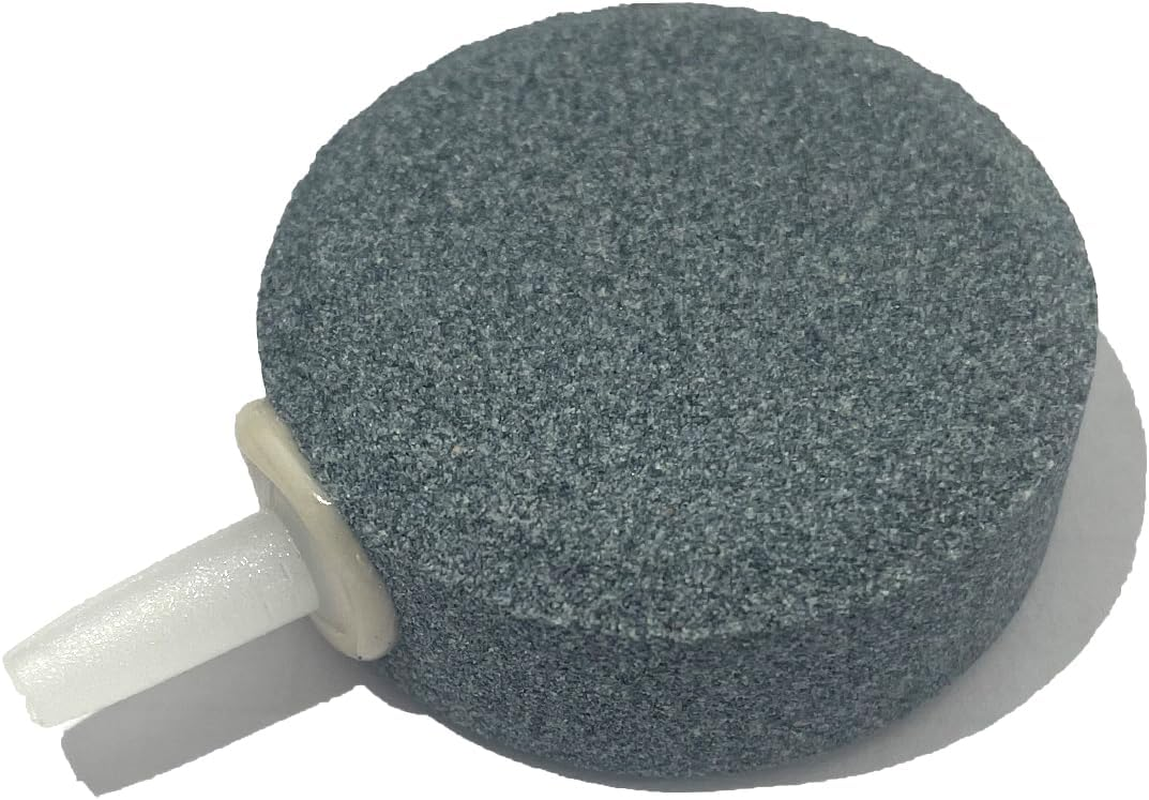 AQUANEAT 1.5 Inch Air Stone Disc, 4 Packs, Aerator Bubble Diffuser, Air Pump Accessories for Hydroponics, Aquarium Fish Tank, Ponds, DWC Reservoirs and Circulation System image number 2