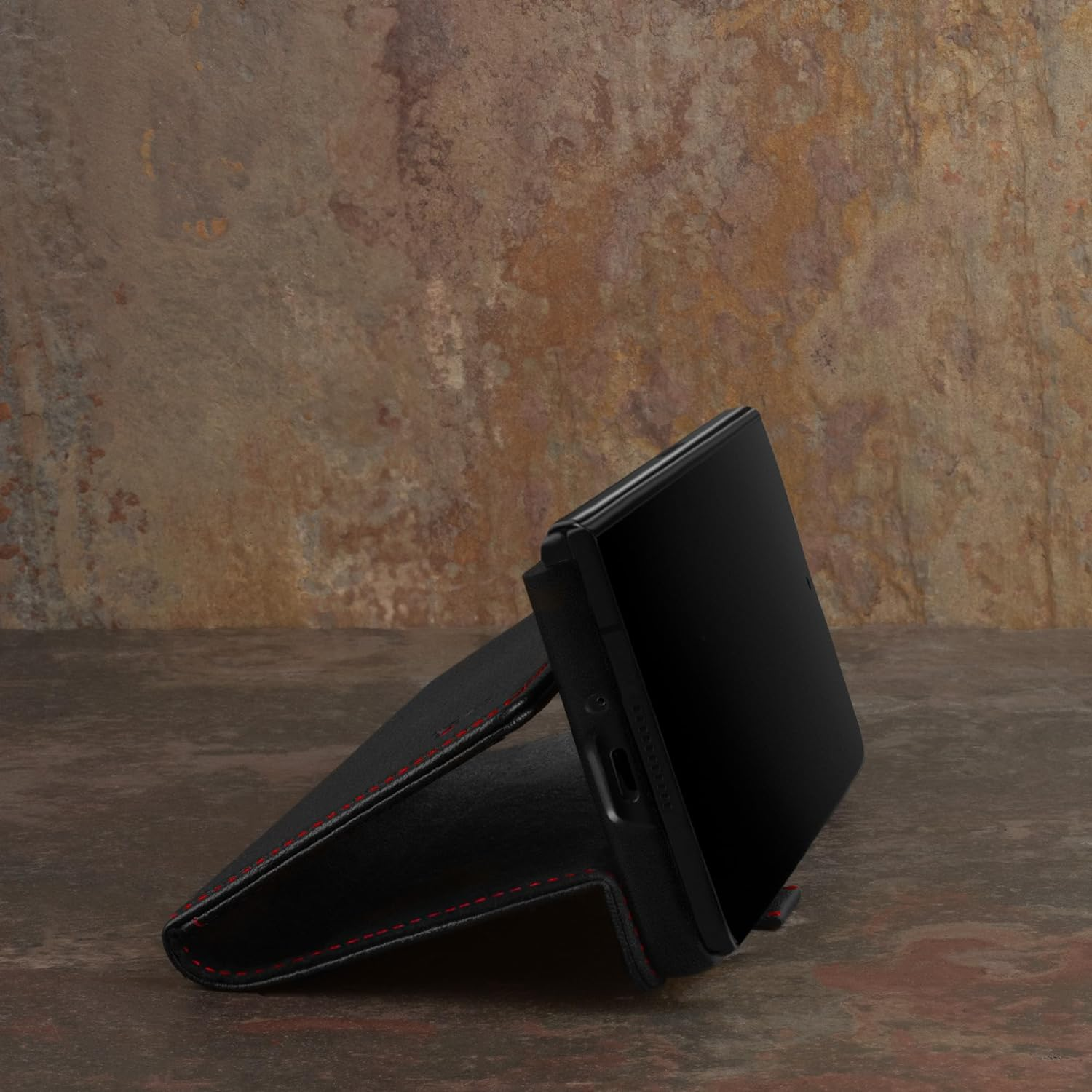 TORRO Phone Case Compatible with Samsung Galaxy Z Fold5 &ndash; Premium Leather Wallet Case with Stand Function and Card Slots (Black) image number 5