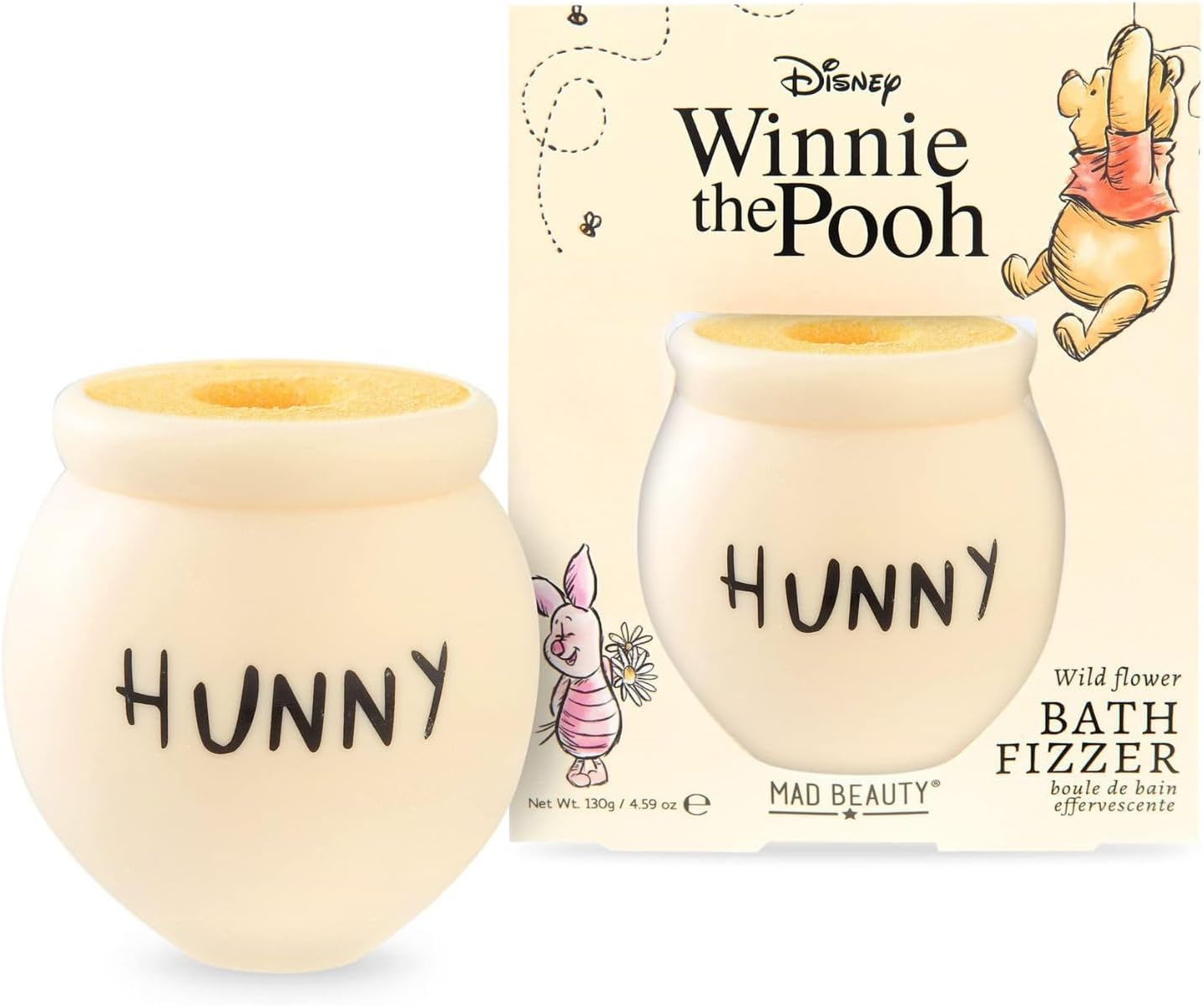 MAD Beauty Disney Winnie the Pooh Honeypot Honey Scented Bath Bomb 130G image number 1