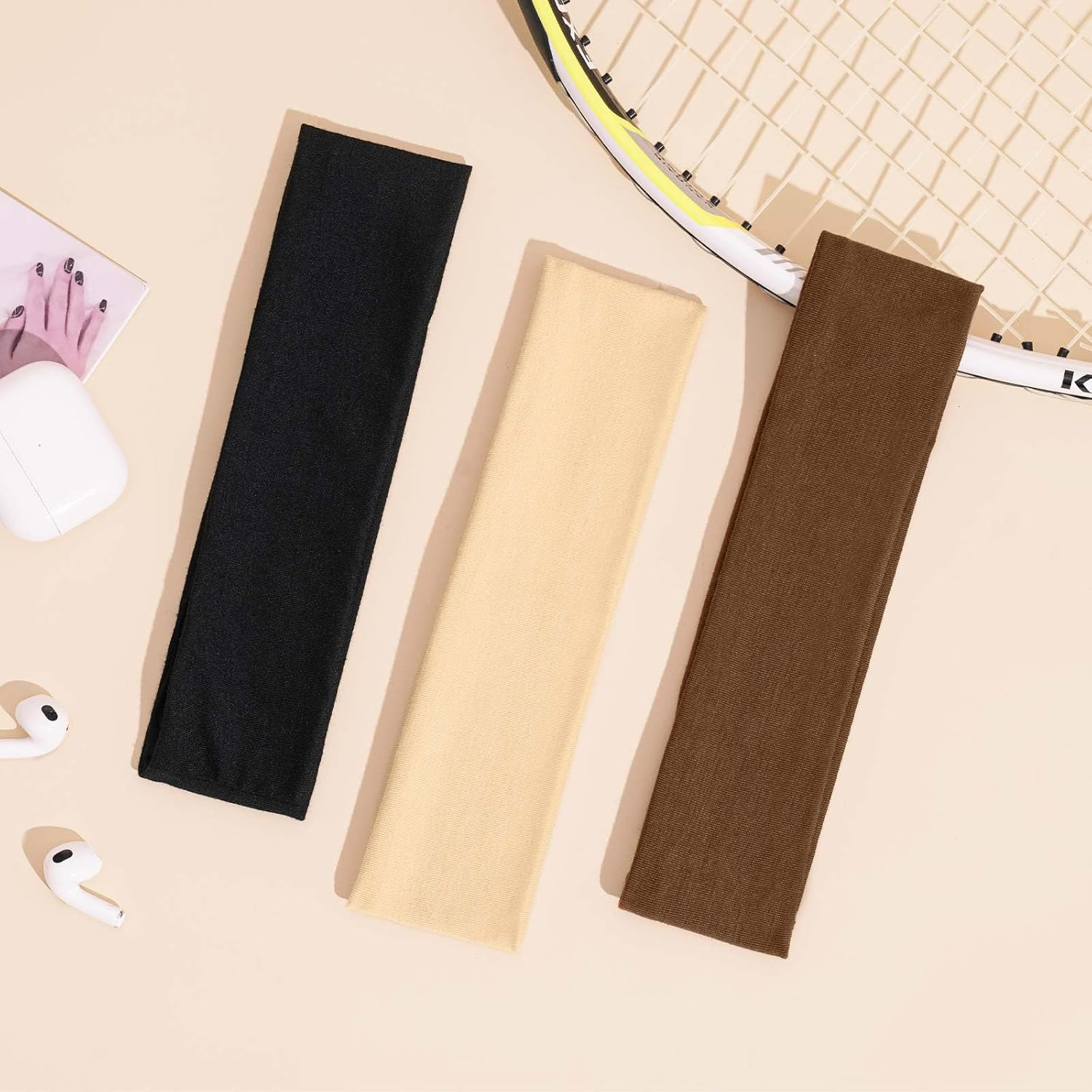 Tumurup 3 Women'S Sports Headband, Snake Print, Black, Tan Leopard Print, Leopard Print, One Size, Snake Print, Black, Tan Leopard Print, Leopard Print, One Size image number 5