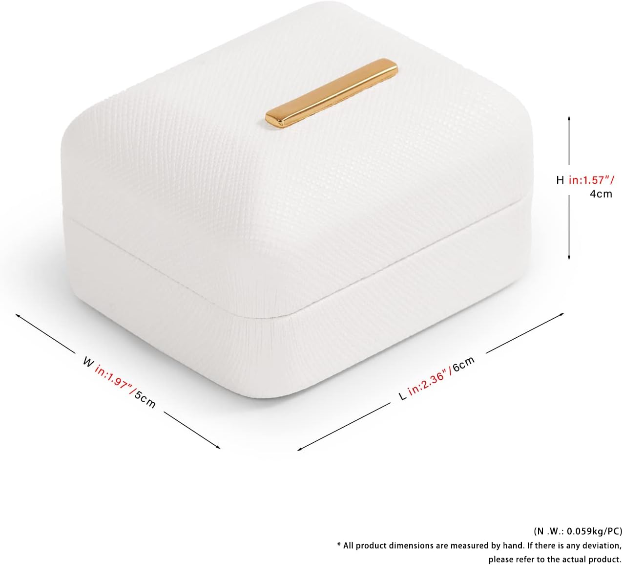 Engagement Ring Box White Ring Box for Proposal,Engagement,Wedding Ring Gift Box Cute Ring Gift Case Jewelry Box image number 6