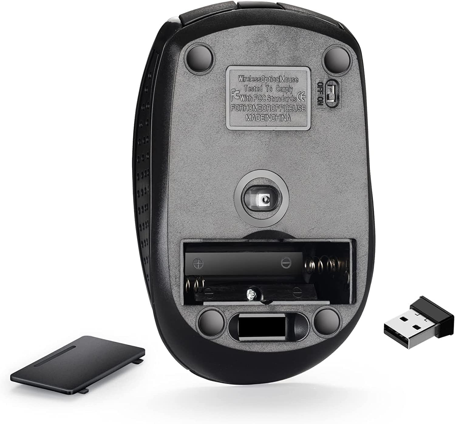 Wireless Optical Mouse Mice 2.4Ghz USB Receiver for Laptop PC Tablet Computer 1600DPI with USB Receiver image number 1