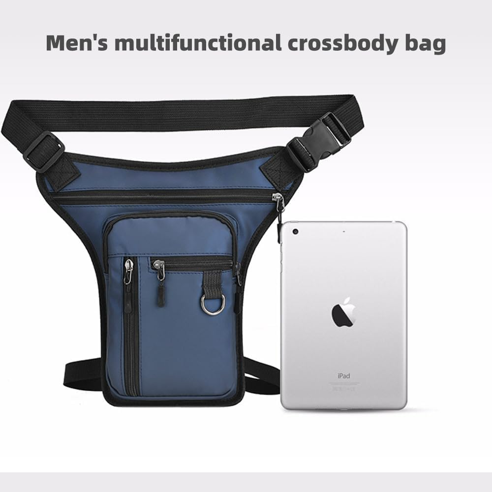 Leg Bag Leather Drop Bags for Men Women Waterproof for Motorcycle Thigh for Outdoor Driving, Travel, Hiking Easy Carry Any Phone,Wallet image number 4