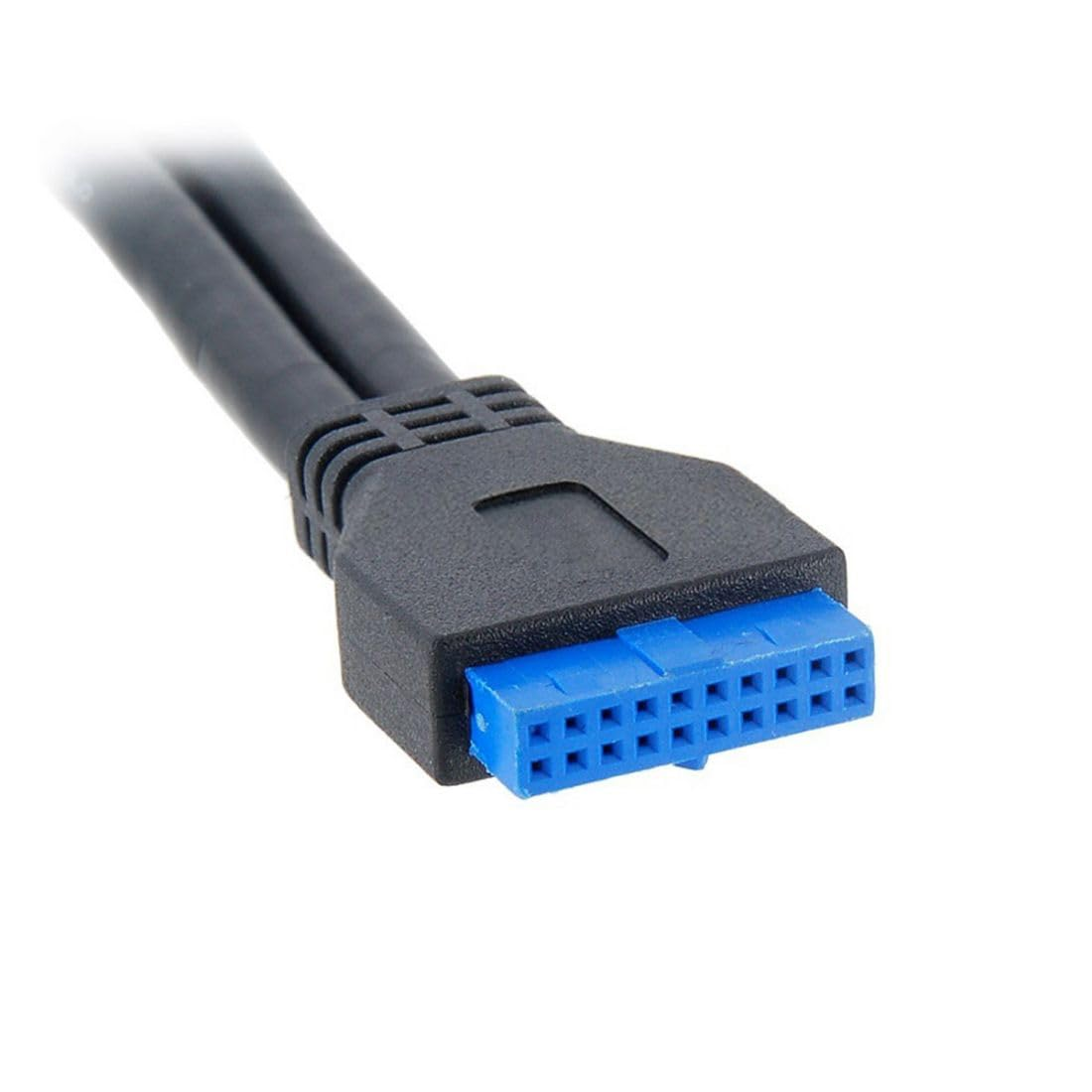 Chenyang Dual Port USB 3.0 Panel Type to Motherboard 20Pin 19Pin 5Gbps Cable 50Cm
