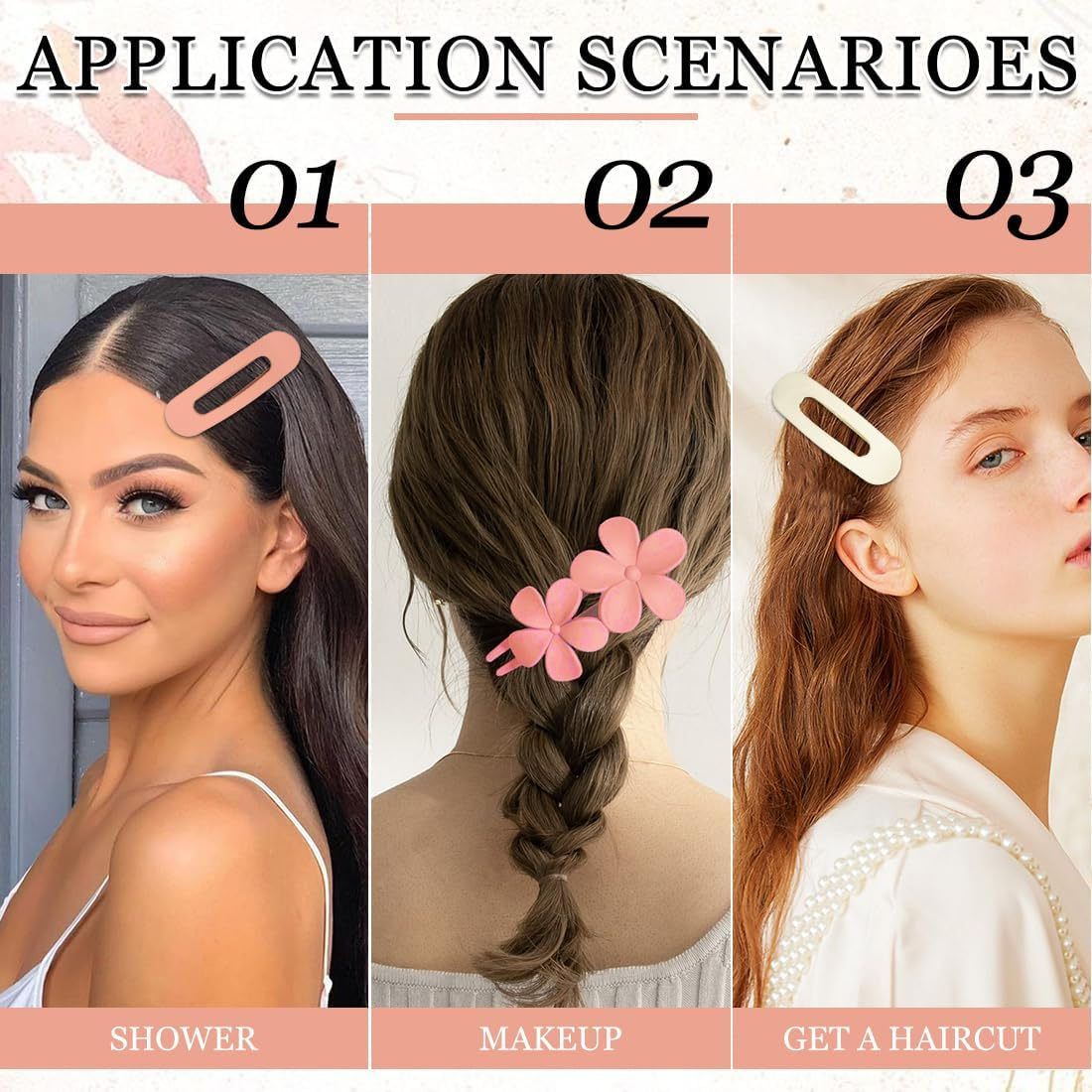 Duck Bill Hair Clip 4 Pieces Alligator Hair Clip Women Hair Clip Plastic Decoration image number 1