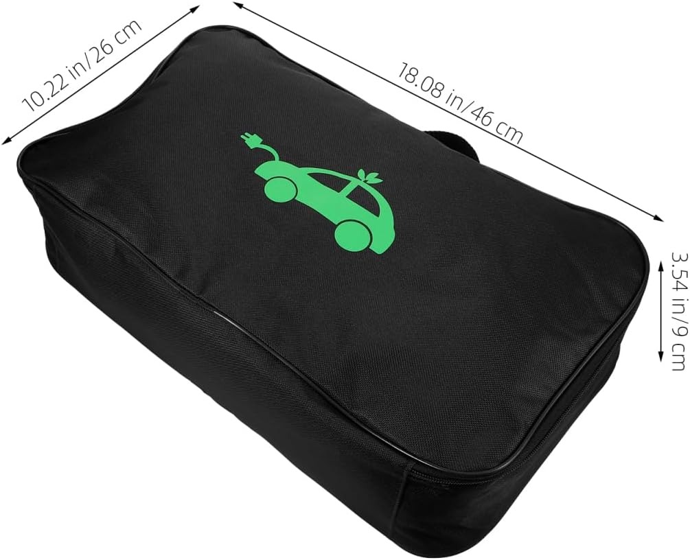 Mobestech Charging Cable Storage Bag for Electric Vehicle with Waterproof Oxford Cloth Fire-Resistant and Shockproof Design Large Capacity Portable Organizer for Car Use image number 6