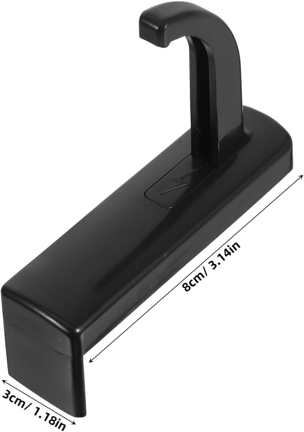 HOMSFOU 5Pcs Headphone Hook Headset for Computer Heavy Duty Brackets Monitors Computer Holder Headphone Rack Monitor Wall Mount Headphone Monitor Stand Headset Hook Ear Phone Plastic Black image number 2