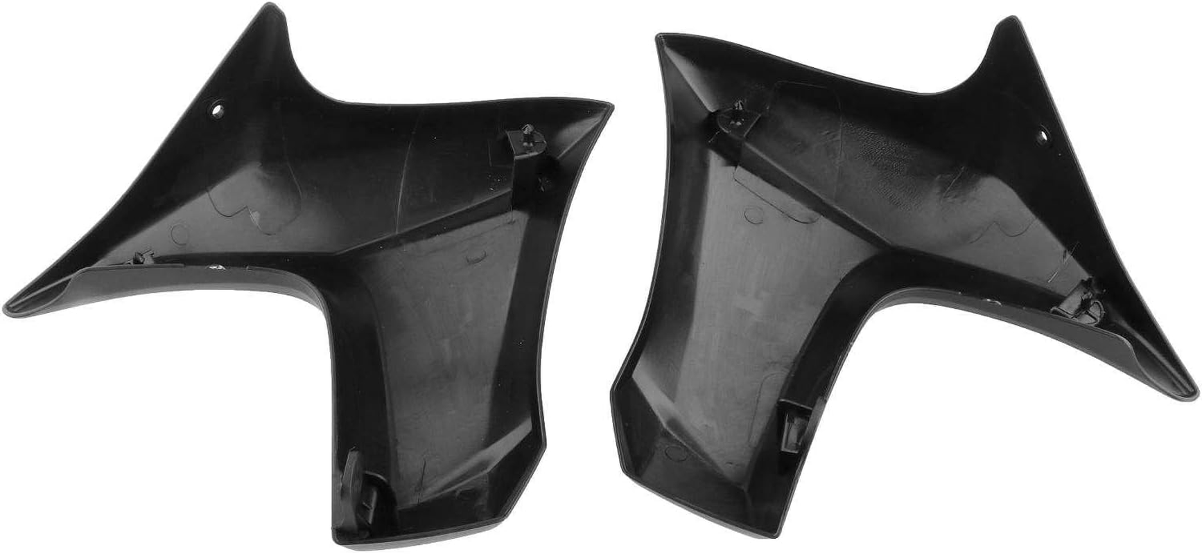 Blesiya 1 Pair Left Right Motorcycle Radiator Cover Fairing Fit for ER6N ER-6N 2012-16 Repair Parts, Matt Black
