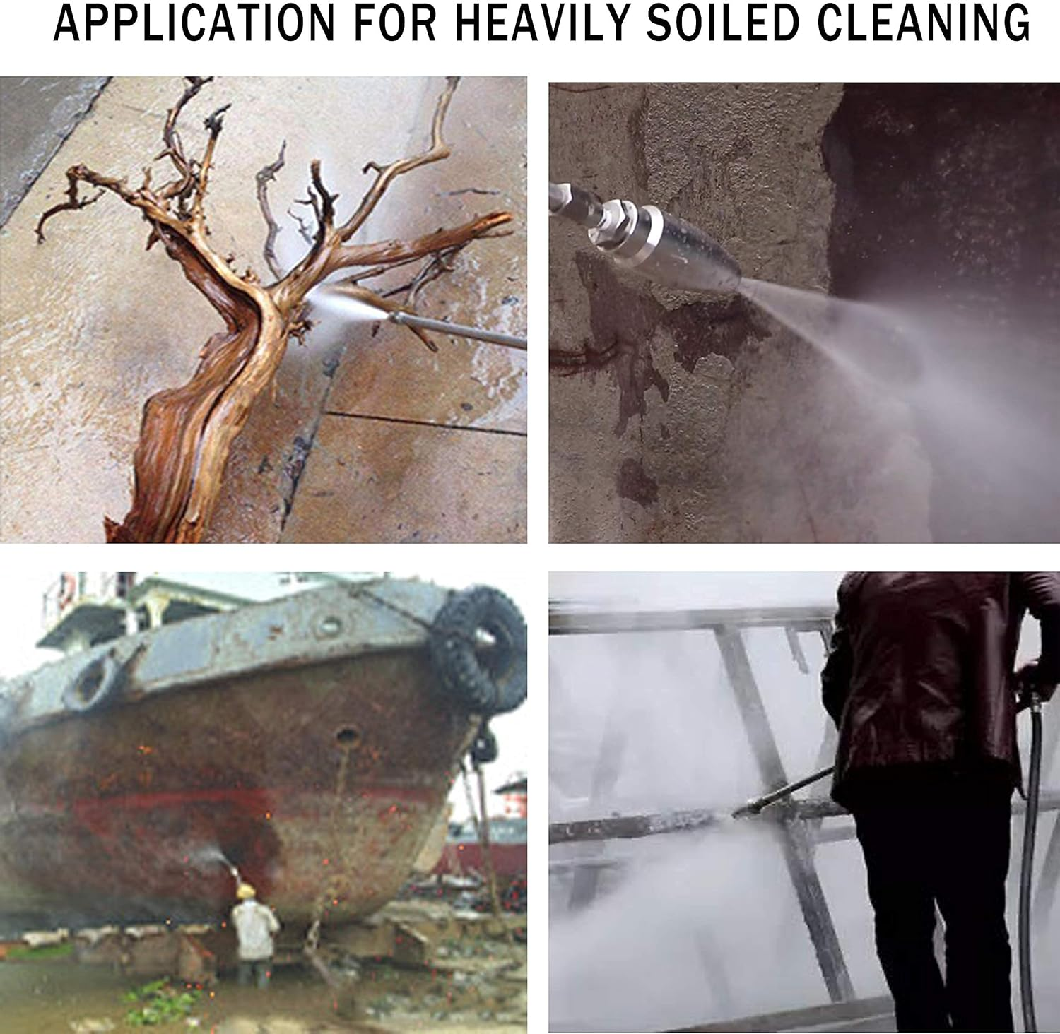 Raincovo Turbo Nozzle for Pressure Washer, Rotating Nozzle for Hot and Cold Water, 1/4 Inch Quick Connect, Orifice 3.0, 3600 PSI image number 3