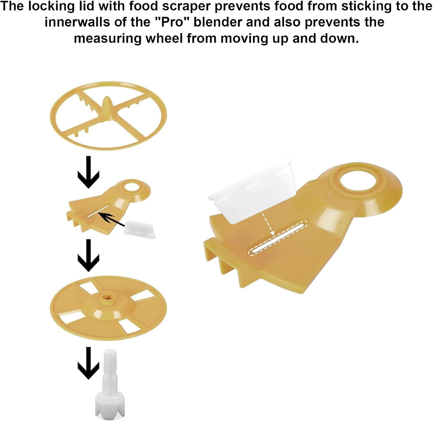 4Pcs Replacement Parts Compatible with Baby Brezza FRP0046 Formula Pro Advanced, Axle Stem & Silicone Scraper Accessories for Formula Maker image number 5