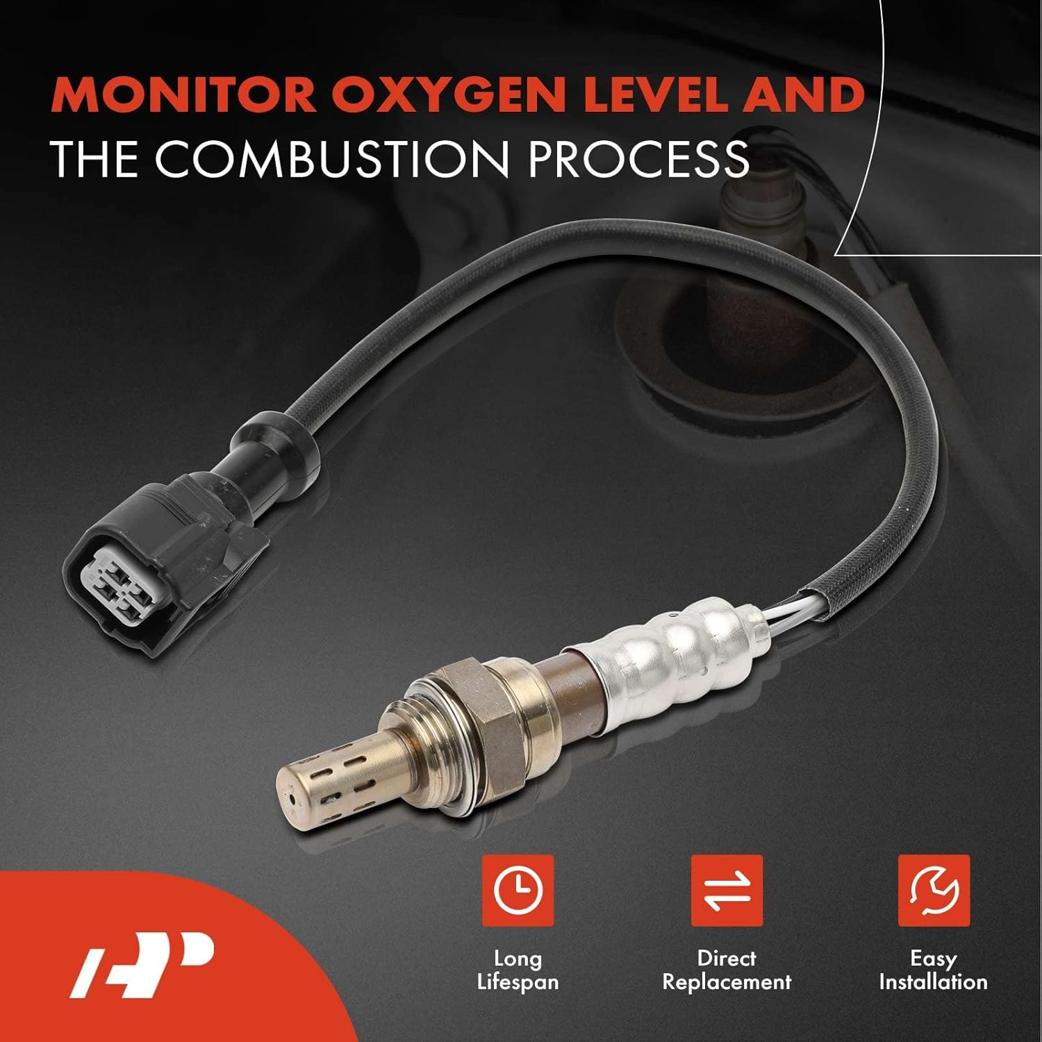 A-Premium O2 Oxygen Sensor Compatible with Honda Accord Civic Crosstour CR-V Pilot Ridgeline Acura ILX MDX NSX TLX 3.0L 3.5L Downstream image number 5
