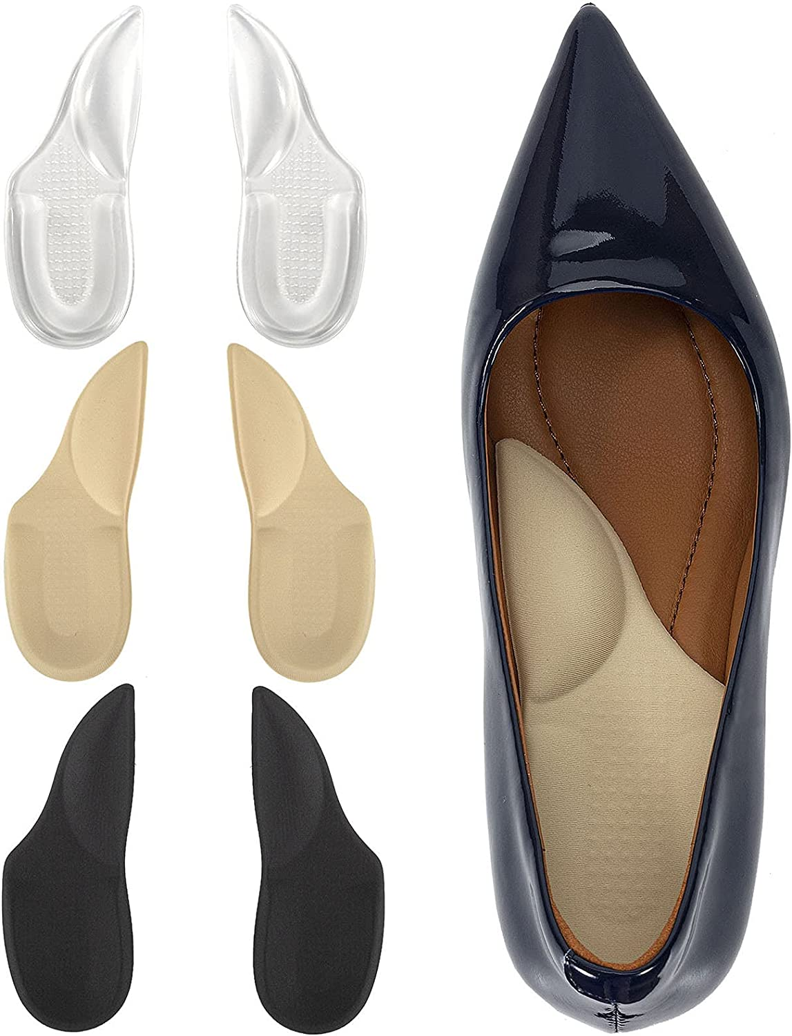 Arch Support Plantar Fasciitis Insoles 2 in 1, 3 Pair (Pack of 1) image number 5