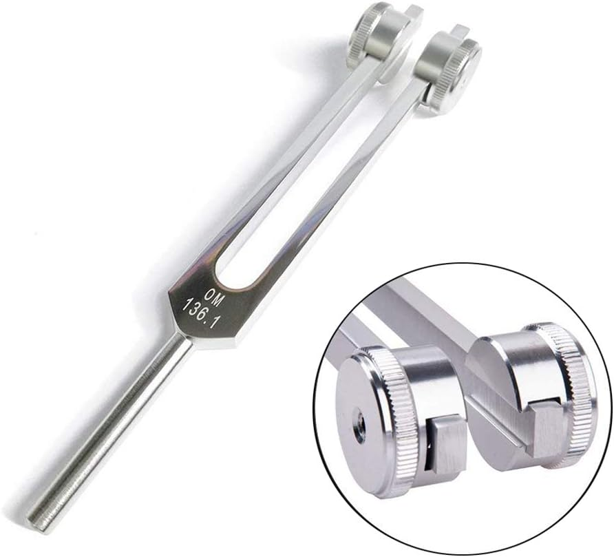 Tuning Fork, OM 136.1 HZ Tuning Fork - Chakra Tuning Energy Forks Effective for Immune System and Circulatio, Heart Chakra, Meditation, Yoga, Perfect Healing Musical Instrument image number 4