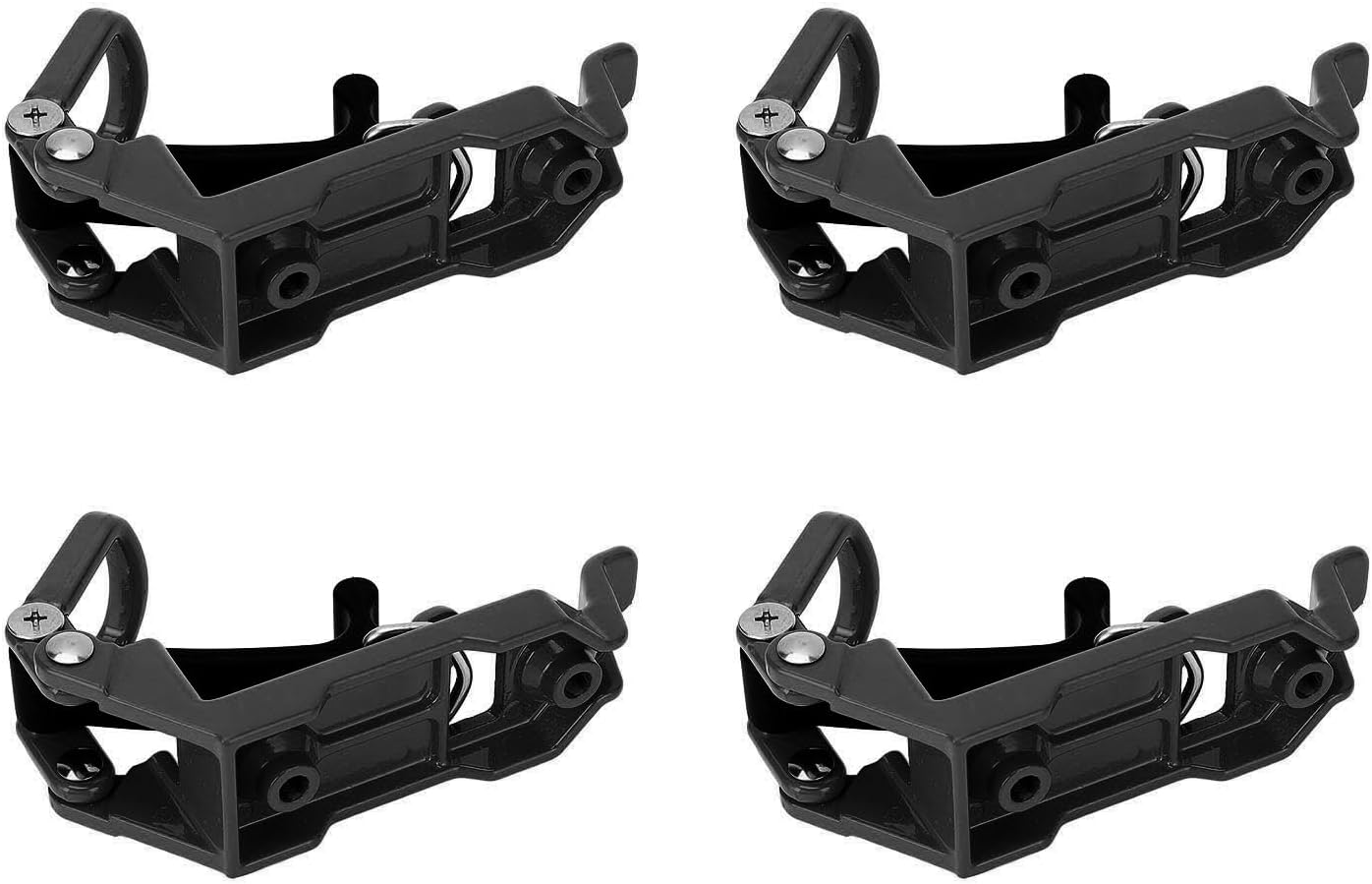 Roof Rack Shovel Mount Heavy Duty Metal Rubber Clamp Mounting Bracket for Boats Tool Storage (Black) image number 2