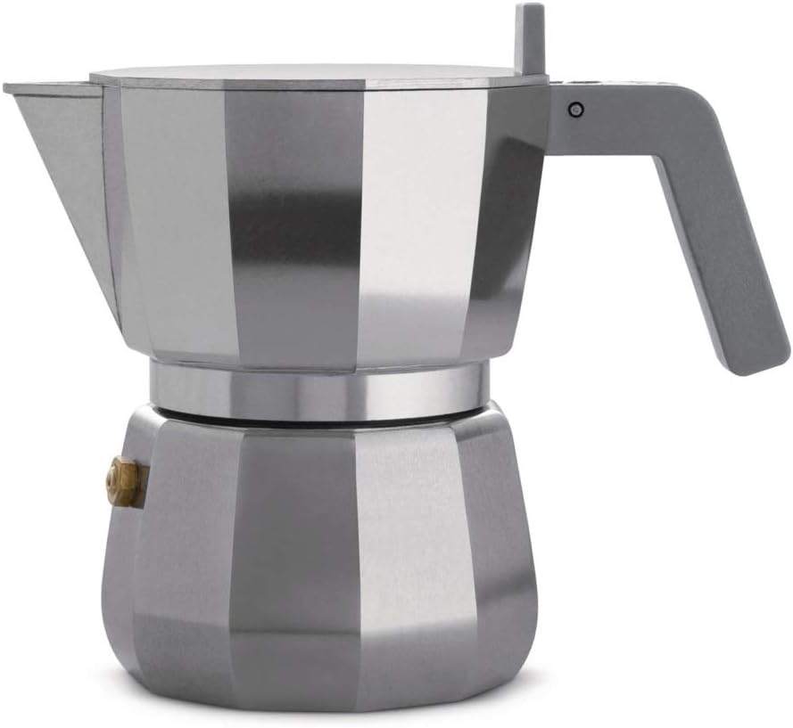 Alessi Moka Espresso Coffee Maker, 1 Cup, Grey image number 3