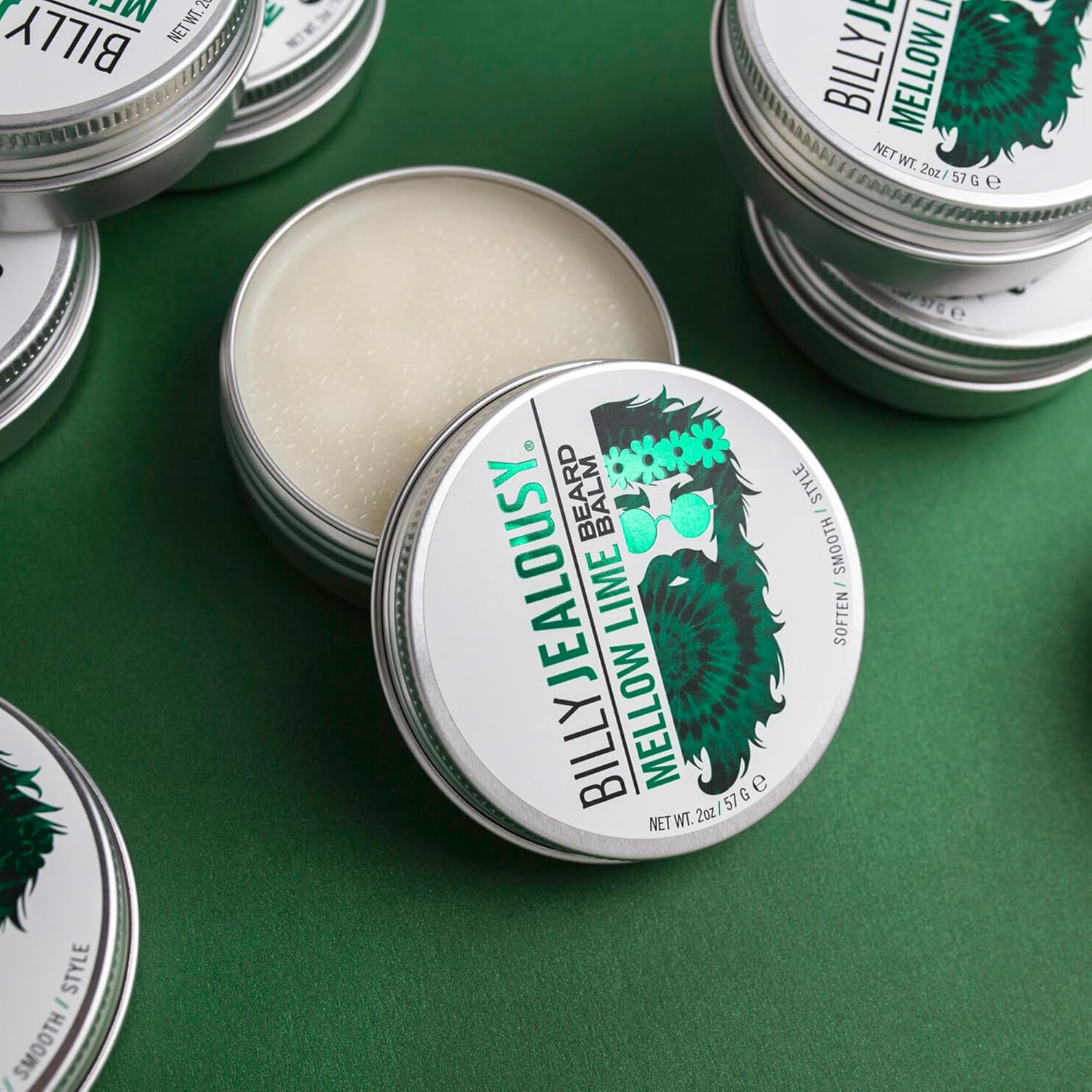 Billy Jealousy Beard Balm with Light Hold & Low Shine, Everyday Beard Styling Balm Loaded with Coconut, Shea & Sunflower Oils for Smooth & Nourished Facial Hair & Skin image number 5
