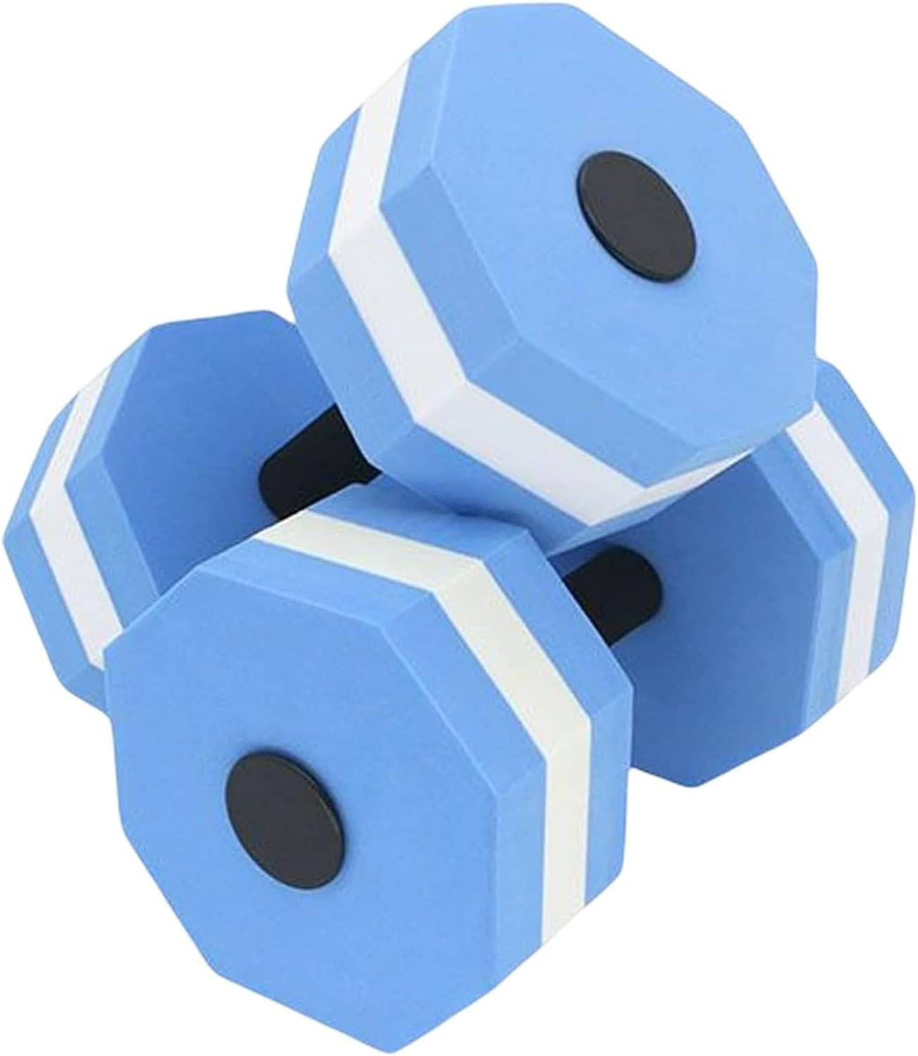 Aquatic Dumbbells,2 PCS Sports Aquatic Exercise Dumbbells Aqua Fitness Barbells Exercise Hand Bars Water Aerobics Workouts Lightweight Resistance Aquatic Dumbbell Pool Barbells for Swimming image number 6