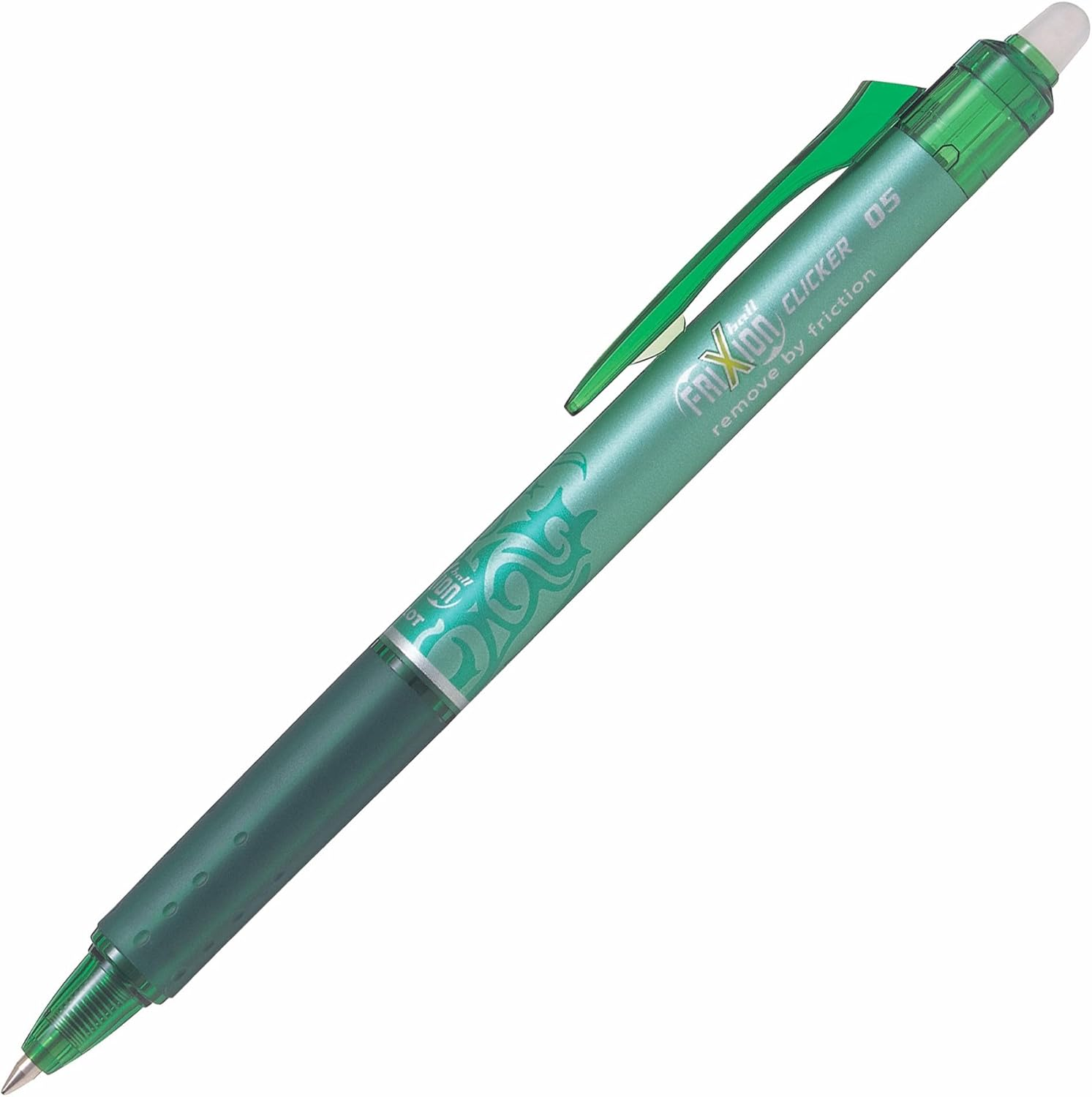 Pilot Frixion Clicker Erasable Retractable Gel Pen, Fine Tip (0.7Mm) - Pack of 2 Gel Pens - Blue