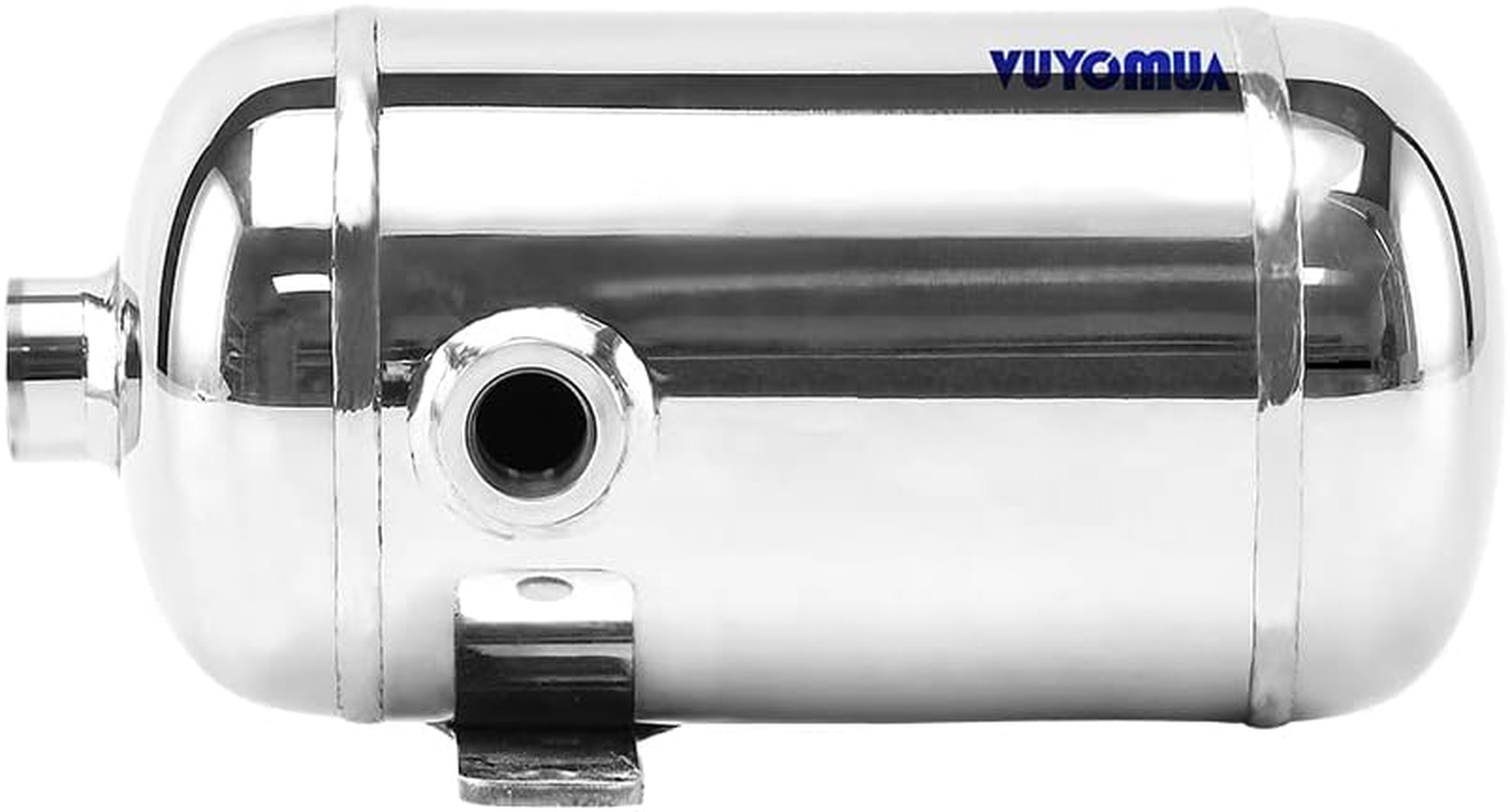 304 Stainless Steel High Pressure Mini Small Portable Air Tank Air Reservoir Water Storage Tank (0.5L-SG) image number 1