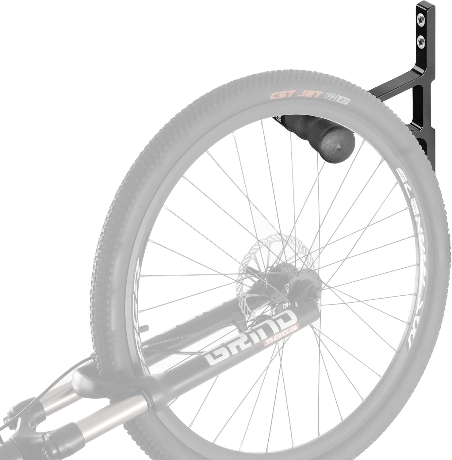 BIKEHAND Bike Bicycle Wall Mount Hanger - Heavy Duty Wall Mount Holder for Garage Shed - Vertical Rack Indoor Storage image number 5