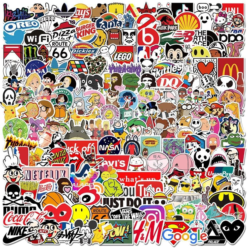 1000 Pcs Random Cute Aesthetic Waterprof Vinyl Anime Stickers Sticker Packs for Kindle Water Bottle Laptop Hard Hat Skateboard Luggage Suitcases Adults (100Pcs Random) image number 5