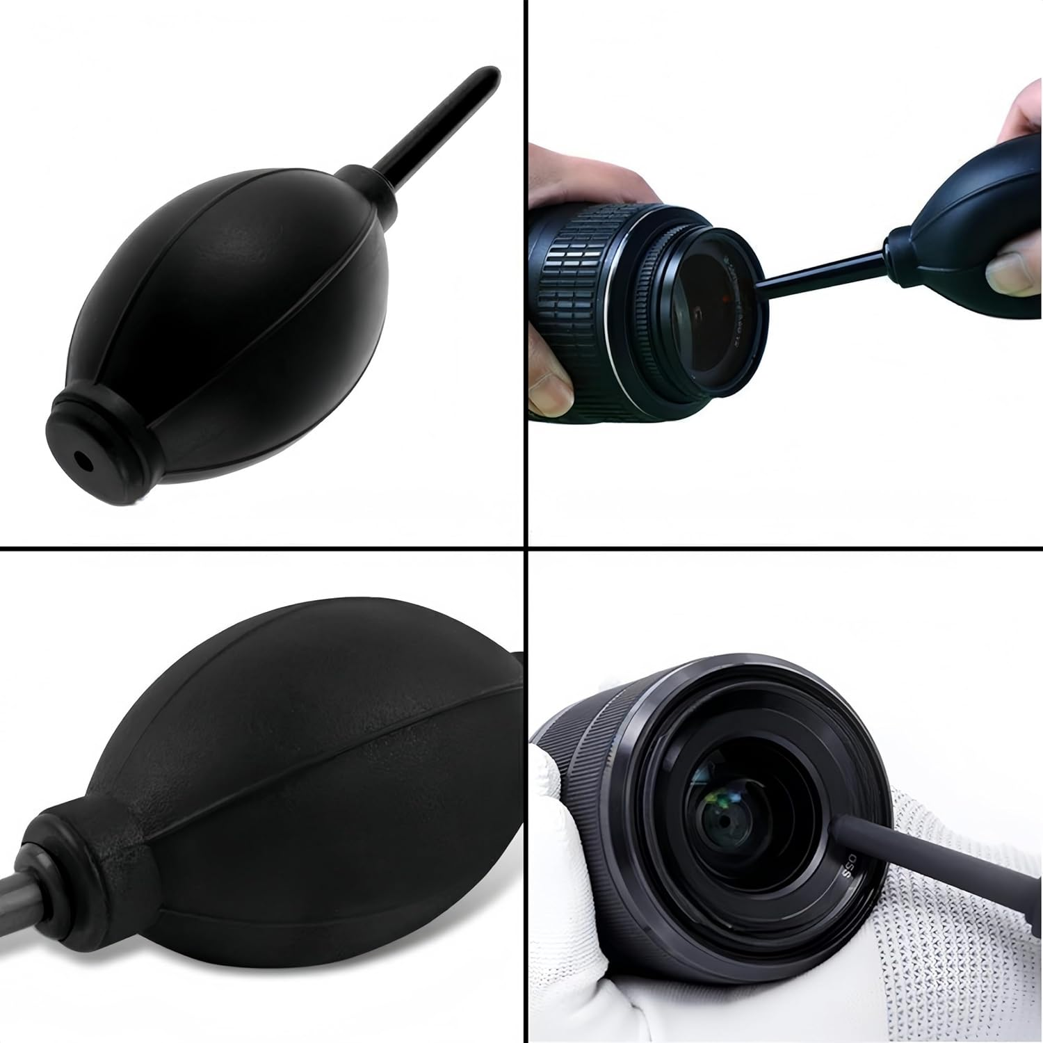 Soft Tip Silicone Air Blower, Air Blaster Pump with Soft Rubber Nozzle, for LCD Screens, Glasses and Other Precision Instruments Clean 2 Pack image number 2