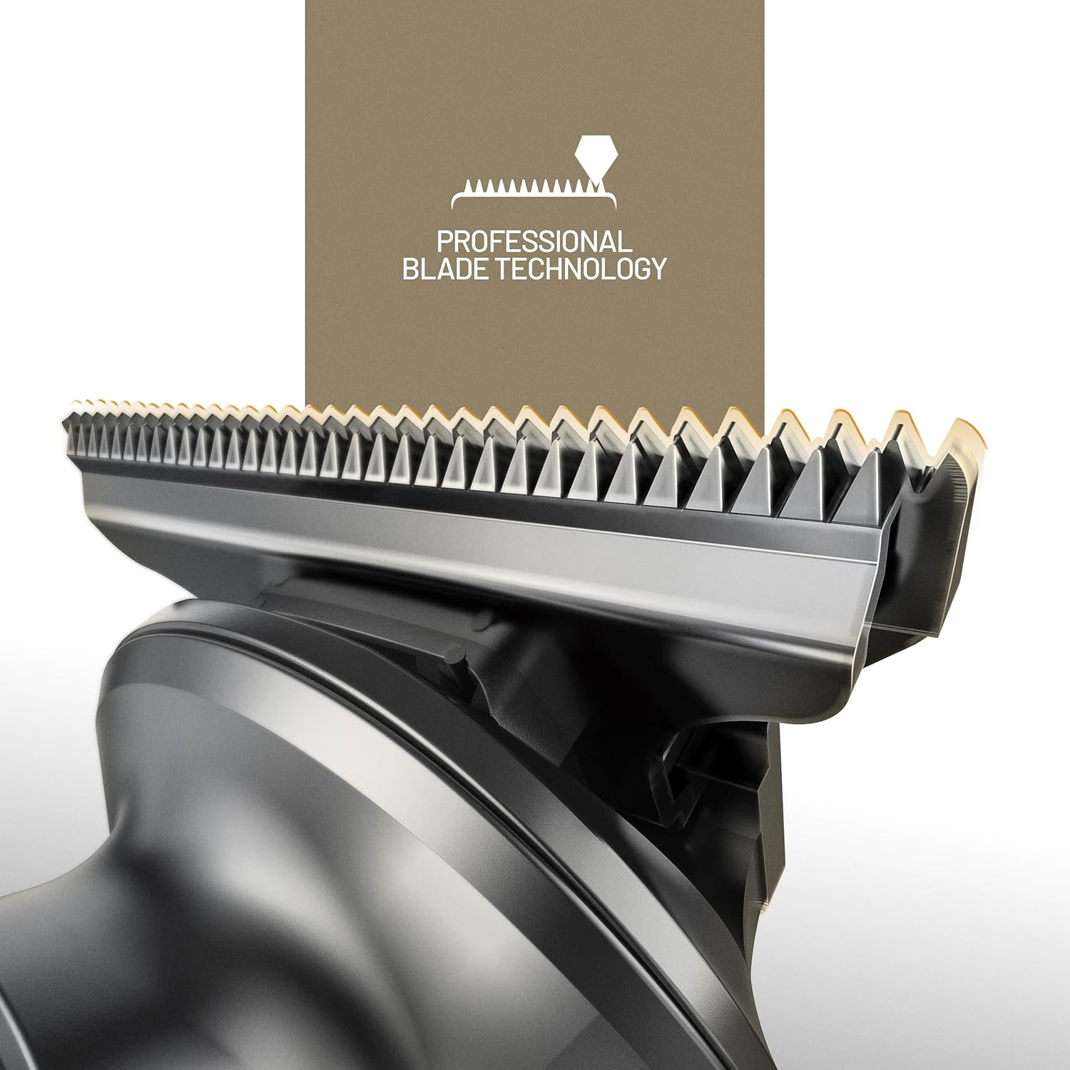 PORTENTUM Professional Hair Trimmer - Set of 21 - LED - Men'S Beard Trimmer - Trimmer for Face and Body - Beard Trimmer - 6 Attachments - 7 Comb Attachments - USB-C - Compact Storage Station image number 3