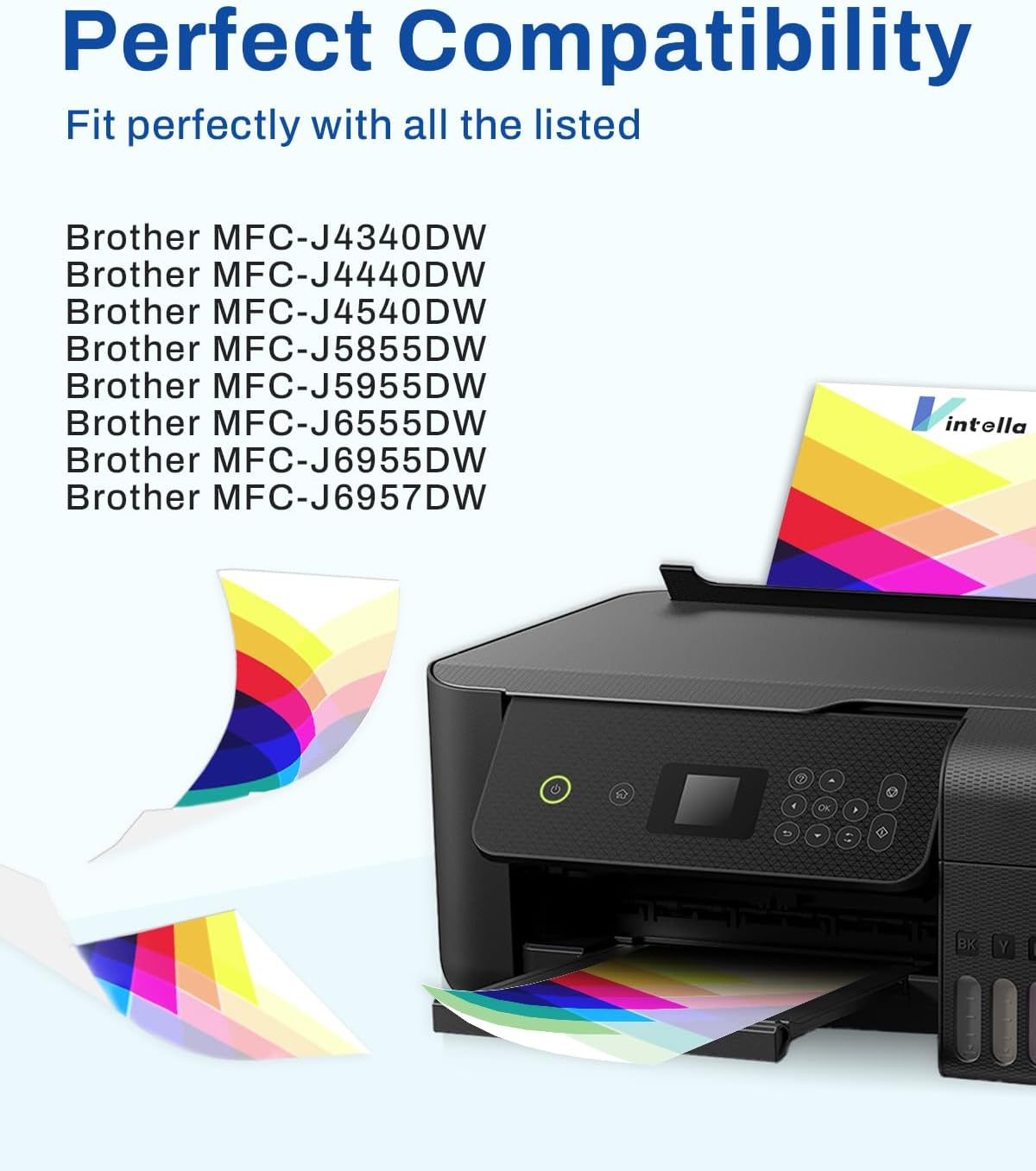 Vintella LC436 Ink Cartridges Compatible for LC-436 LC436XL Ink Cartridges LC-436XL for Brother MFC-J4340DW MFC-J4440DW MFC-J4540DW MFC-J5855DW MFC-J5955DW MFC-J6555DW MFC-J6955DW (4 Pack) image number 4