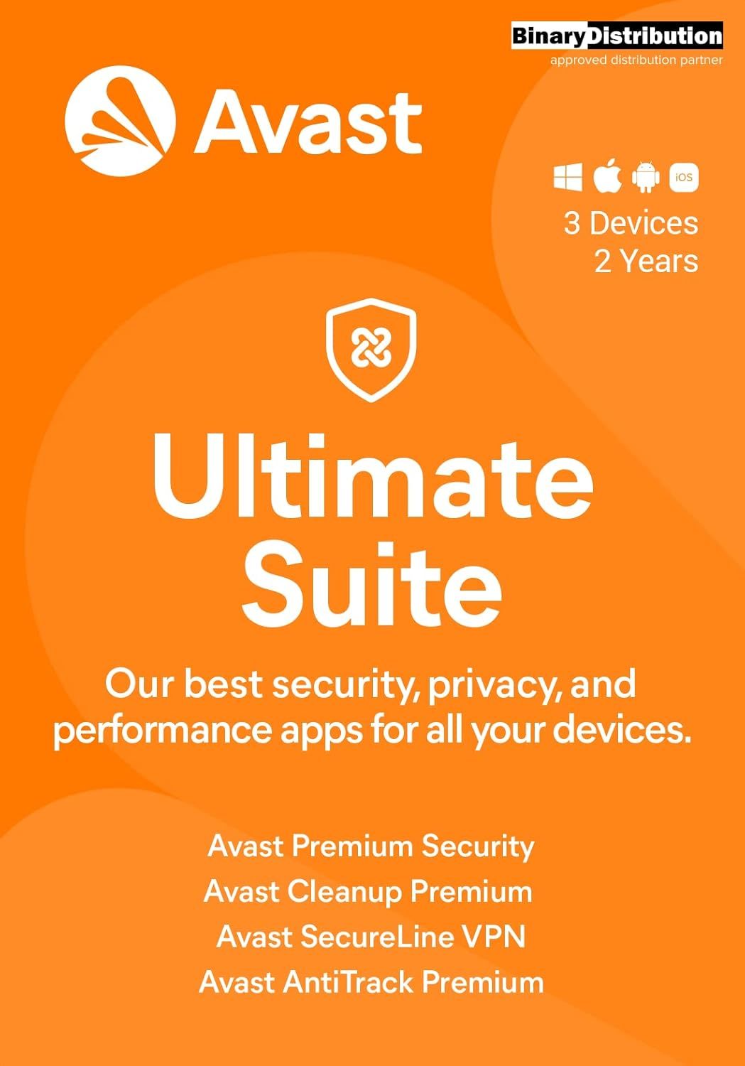 Avast Ultimate 2022, 3 Devices 2 Years, Antivirus+Cleaner+Vpn+Antitrack, [Pc/Mac/Android] [License] image number 3