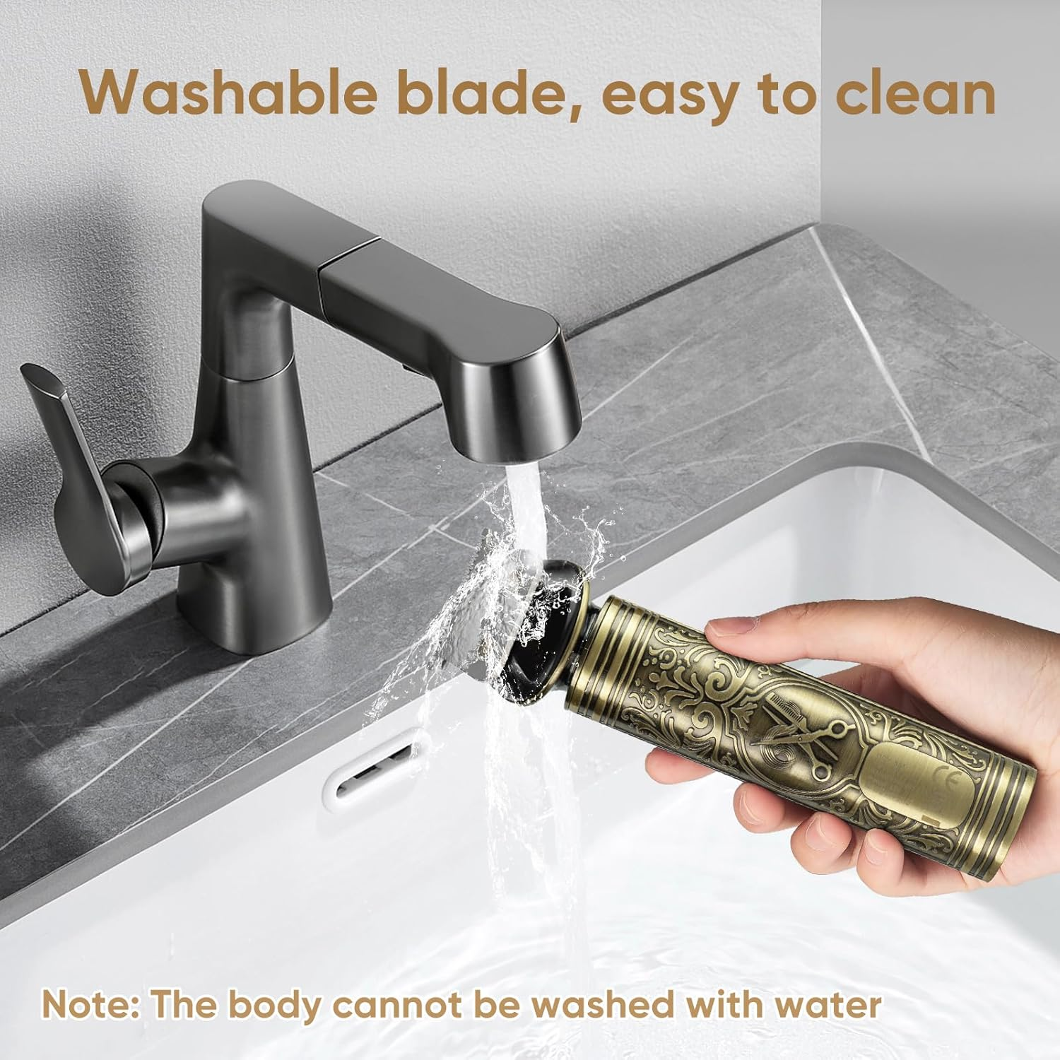 KEMEI Hair Trimmer Beard Trimmer Men'S Hair Trimmer with 6 Cutting Heads, Trimming Hair, Beard, Nose, Ears and Body Hair, Shaving, LED Display image number 4