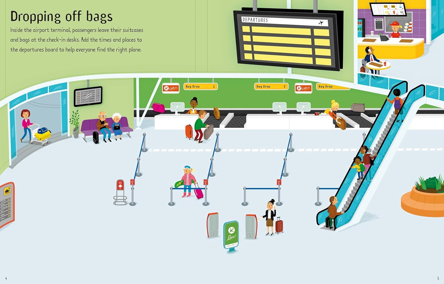 Airport Sticker and Colouring Book image number 3