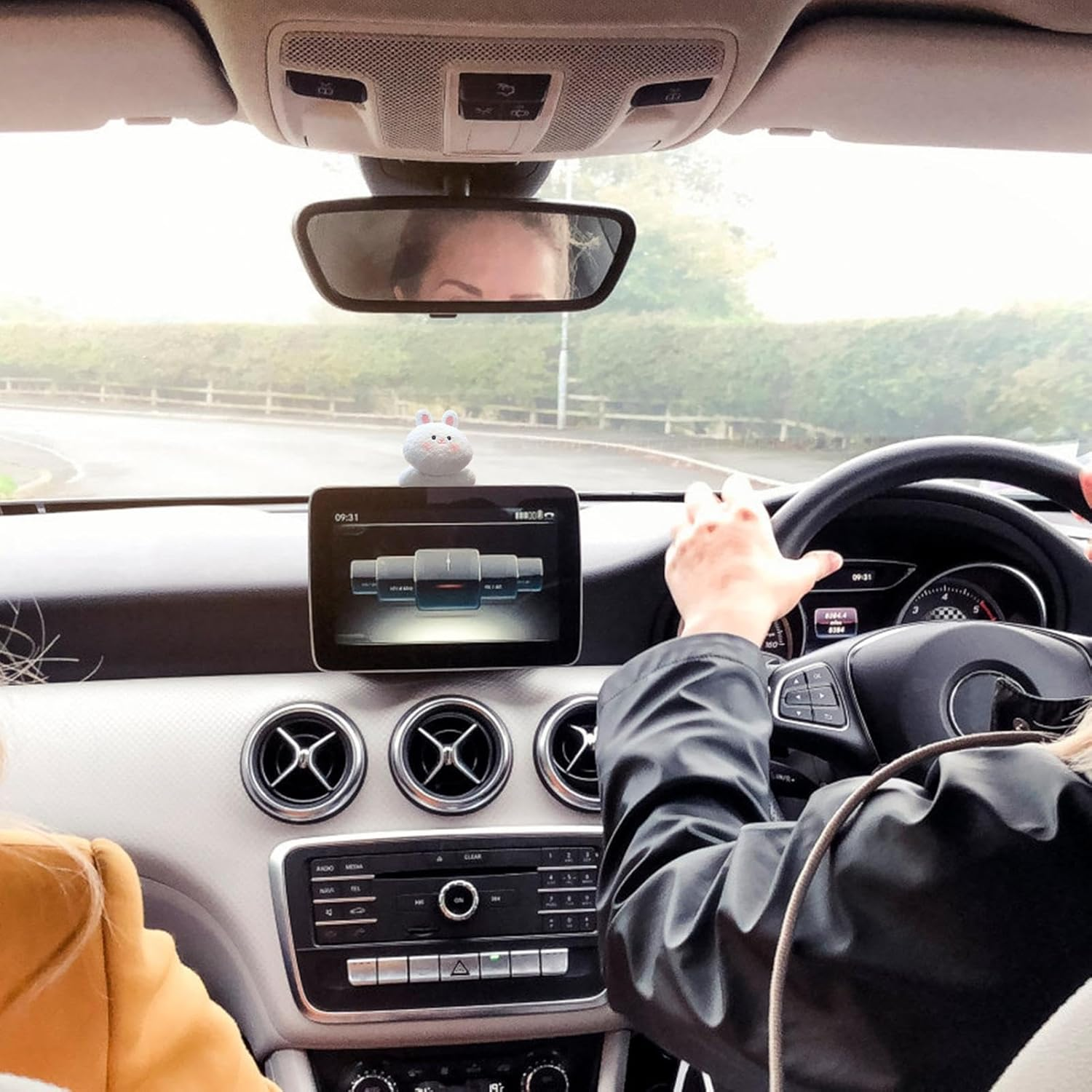 Car Cartoon Decoration, Animal Car Accessories | Vista Printed Plush Animal Cartoon Ornament - Portable Car Charm for Center Console, Cute Animal Decoration for Men and Women image number 4