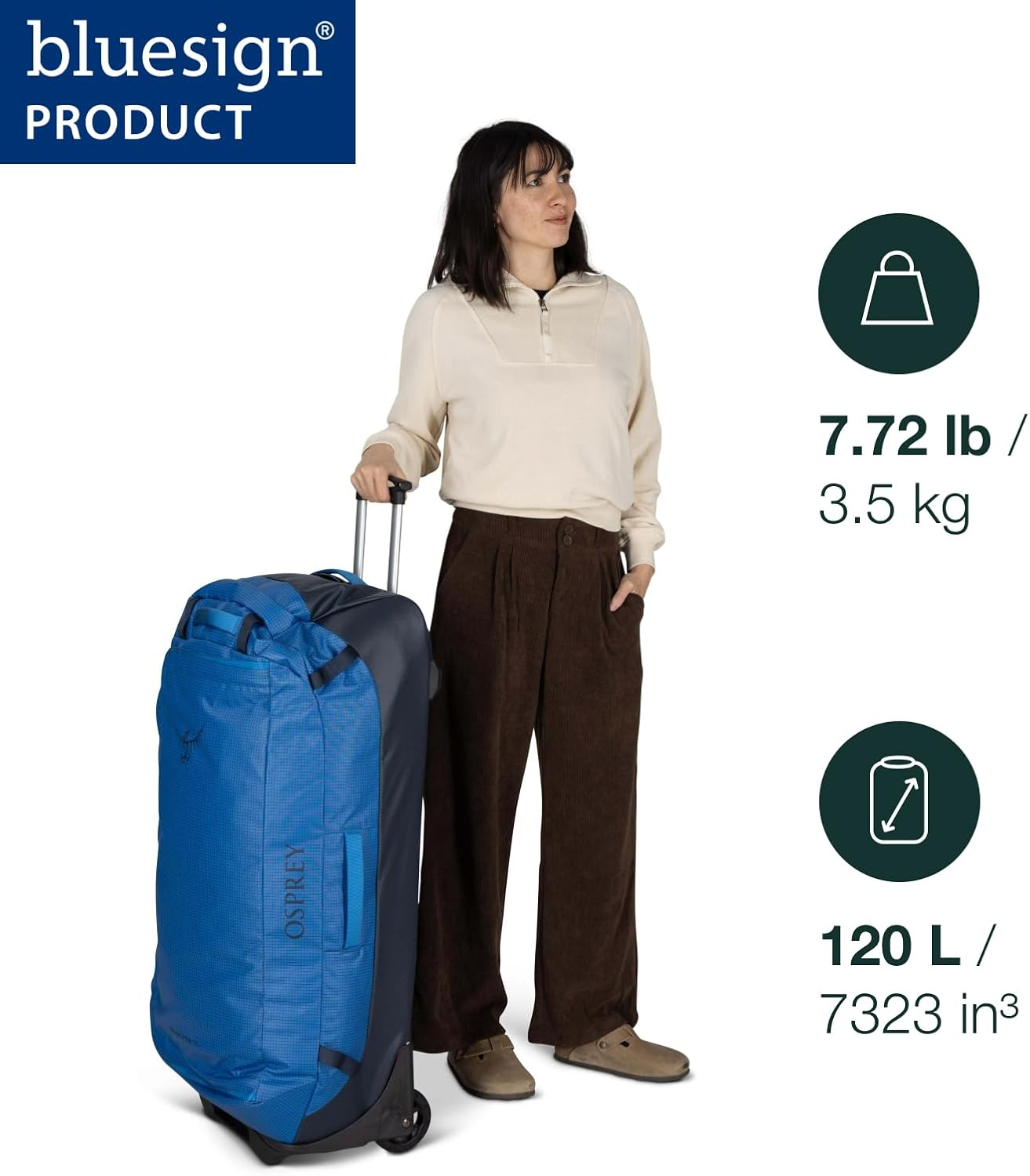 Osprey Large 120L Duffel Bag - Water Resistant, Enhanced Durability image number 6