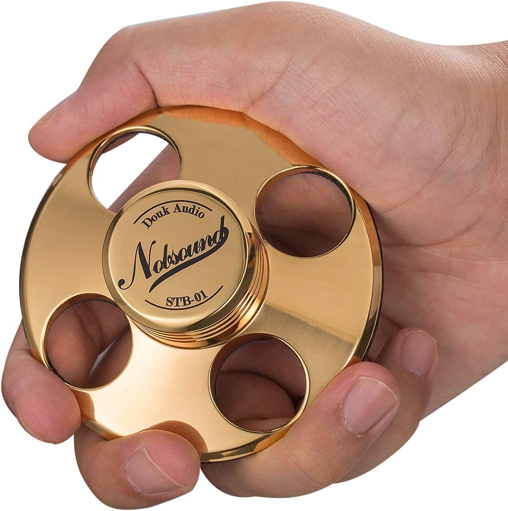 Nobsound STB-01 LP Vinyl Turntables Metal Disc Stabilizer Record Weight Hifi (Pure Copper, Gold) image number 5