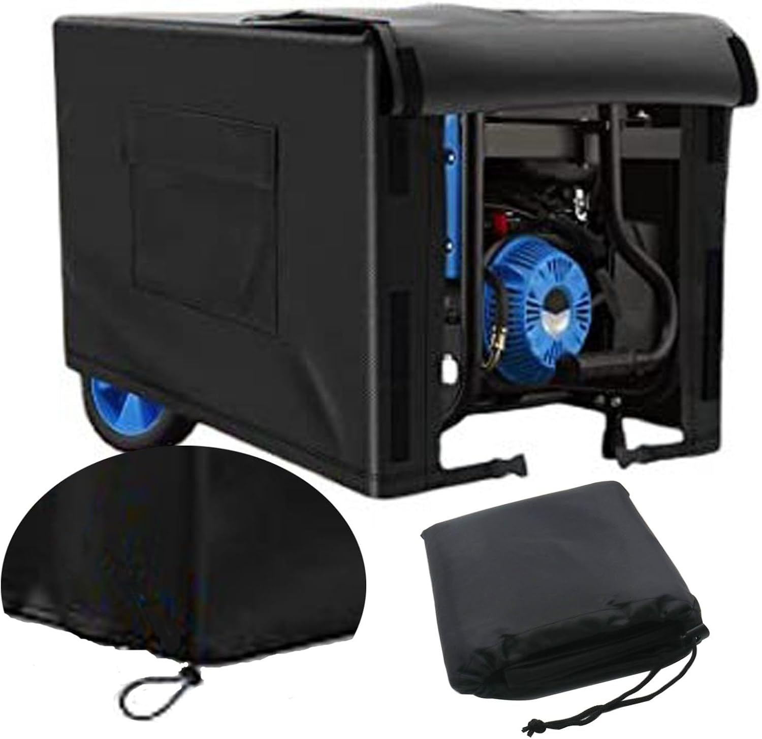 Generator Dust Cover Outdoor Generator Covers Heavy Duty Waterproof Generator Cover Generator Covers While Running for Universal Portable Generators image number 1