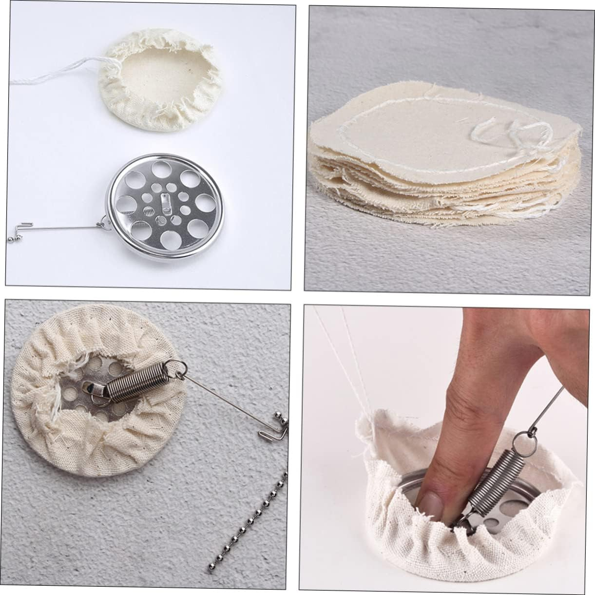 SHOWERORO 20Pcs Espresso Filter Cloth Replacement Cotton Filter Papers for Coffee Pot and Cup image number 3