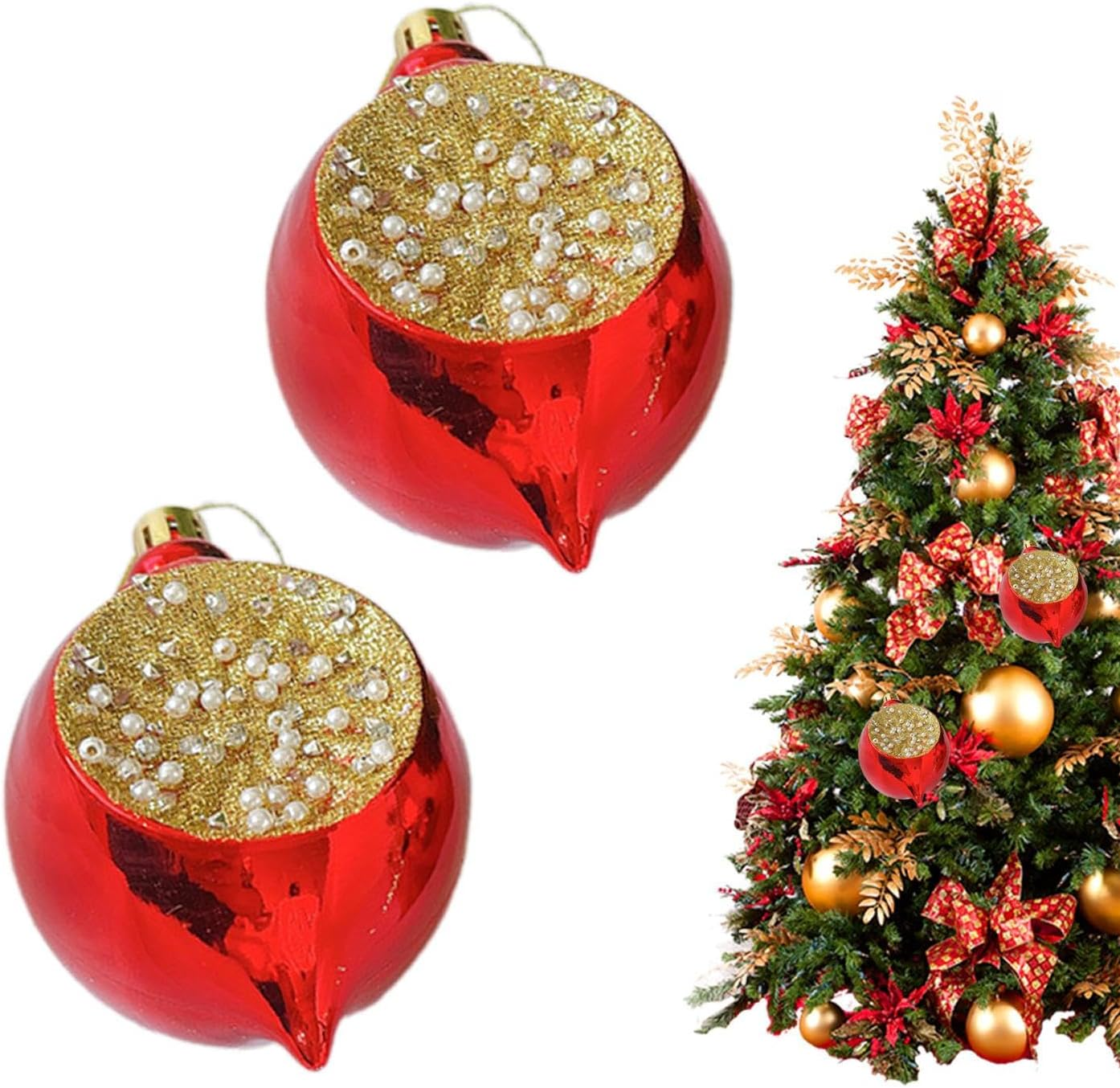 Special-Shaped Ball | Shatterproof Hangings Balls Tree Baubles,Colorful Ball Decoration Pendant Gadgets Tree Balls for Lawn Puchen