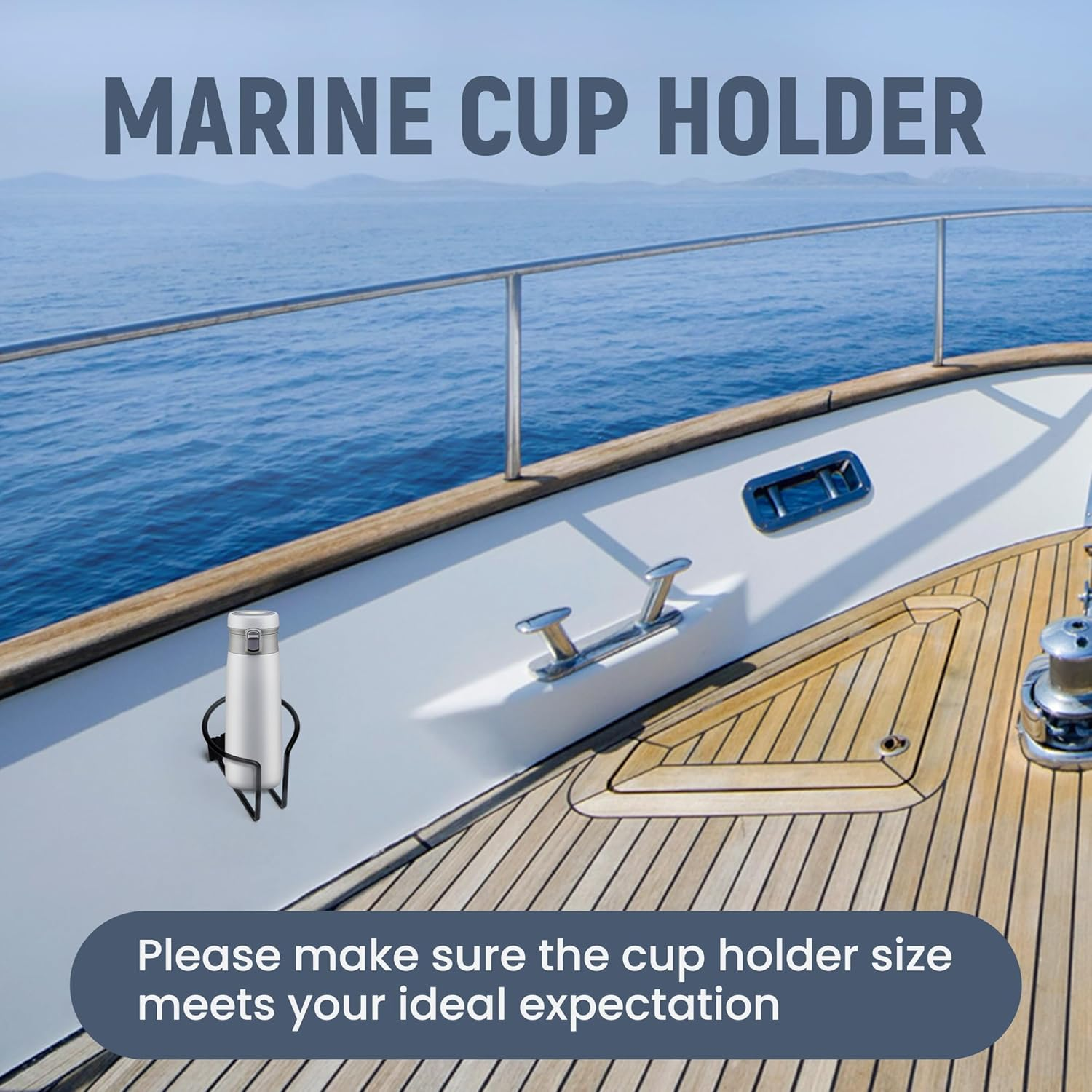 Marine Cup Holder，Boat Cup Holders for Drinks 2Pcs，Mountable Automotive Truck Rv