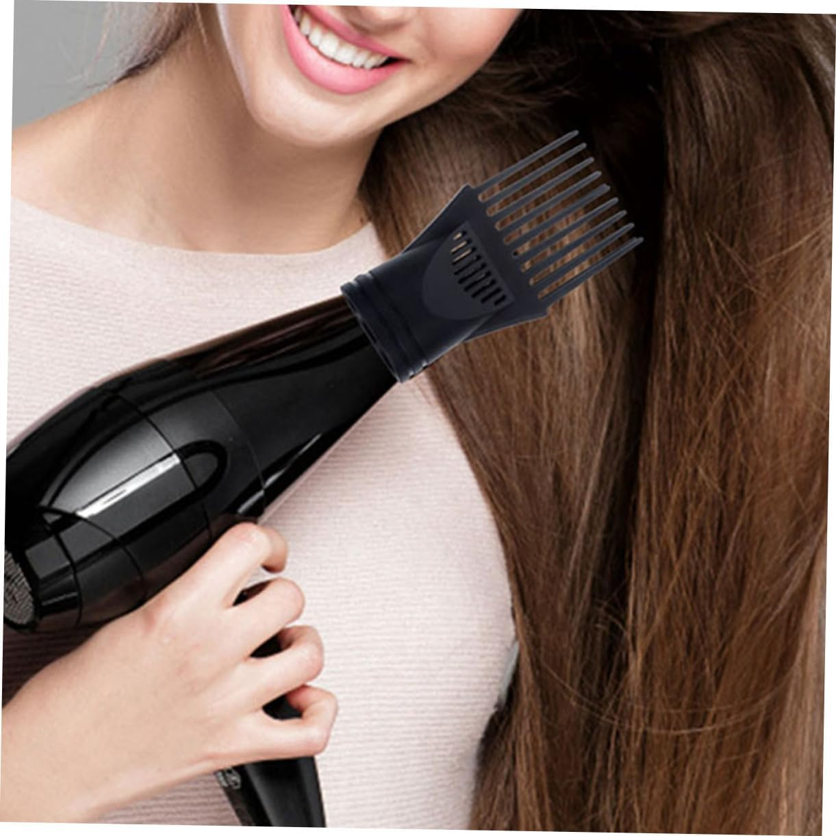 PENIKOKO 5Pcs Hair Dryer Nozzle Attachments Comb Concentrator Replacement Accessories Plastic Blow Dryer Front Nozzle for Smooth Styling image number 5